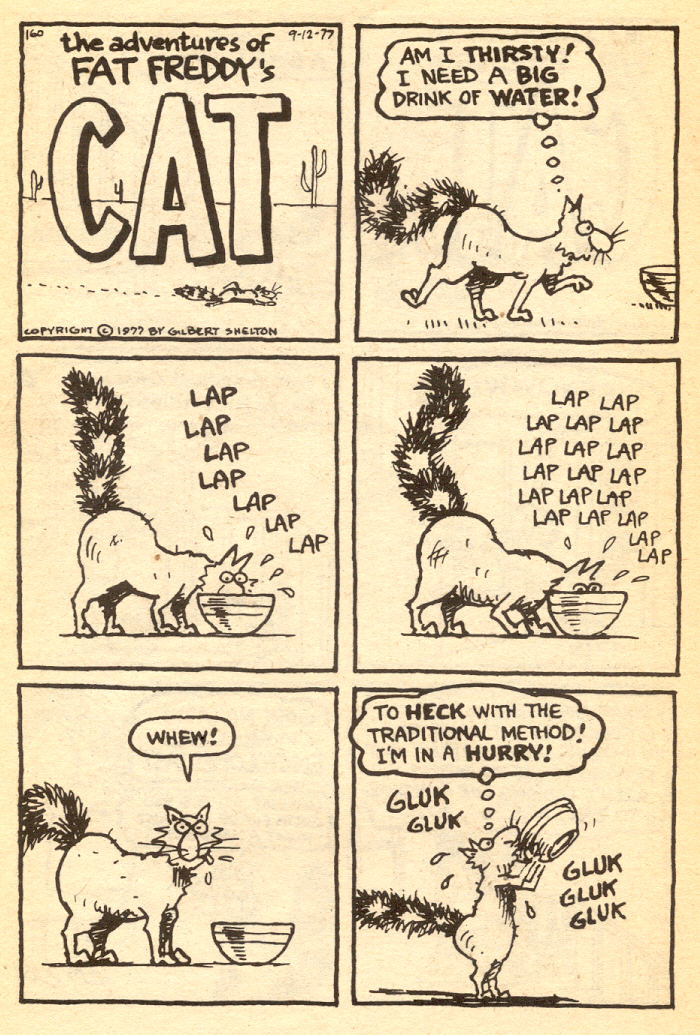 Read online Adventures of Fat Freddy's Cat comic -  Issue #4 - 14