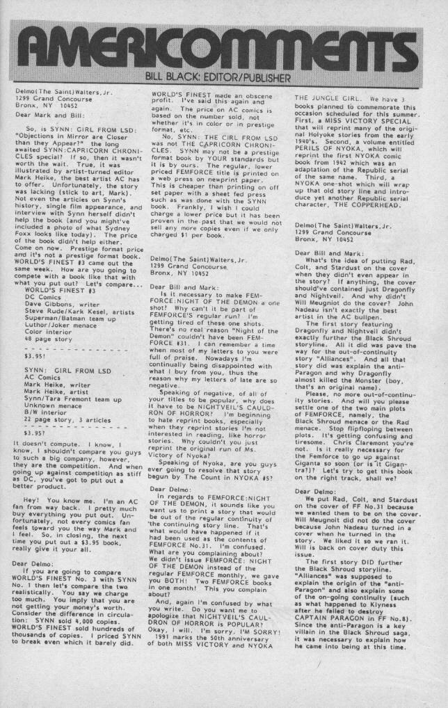 Read online Femforce comic -  Issue #33 - 32