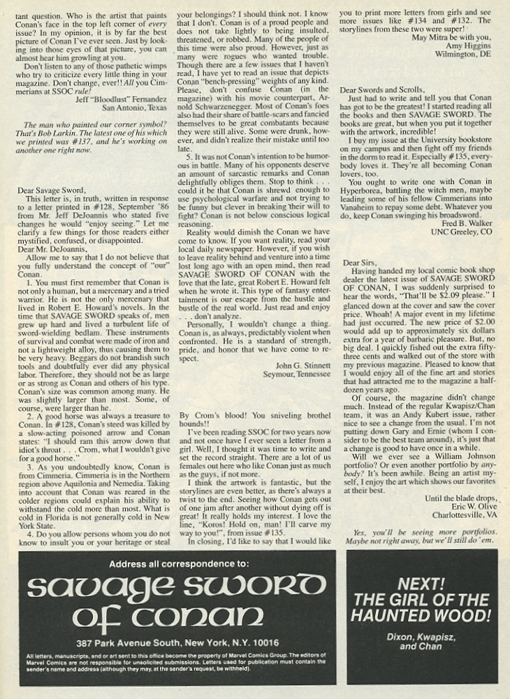 Read online The Savage Sword Of Conan comic -  Issue #139 - 5