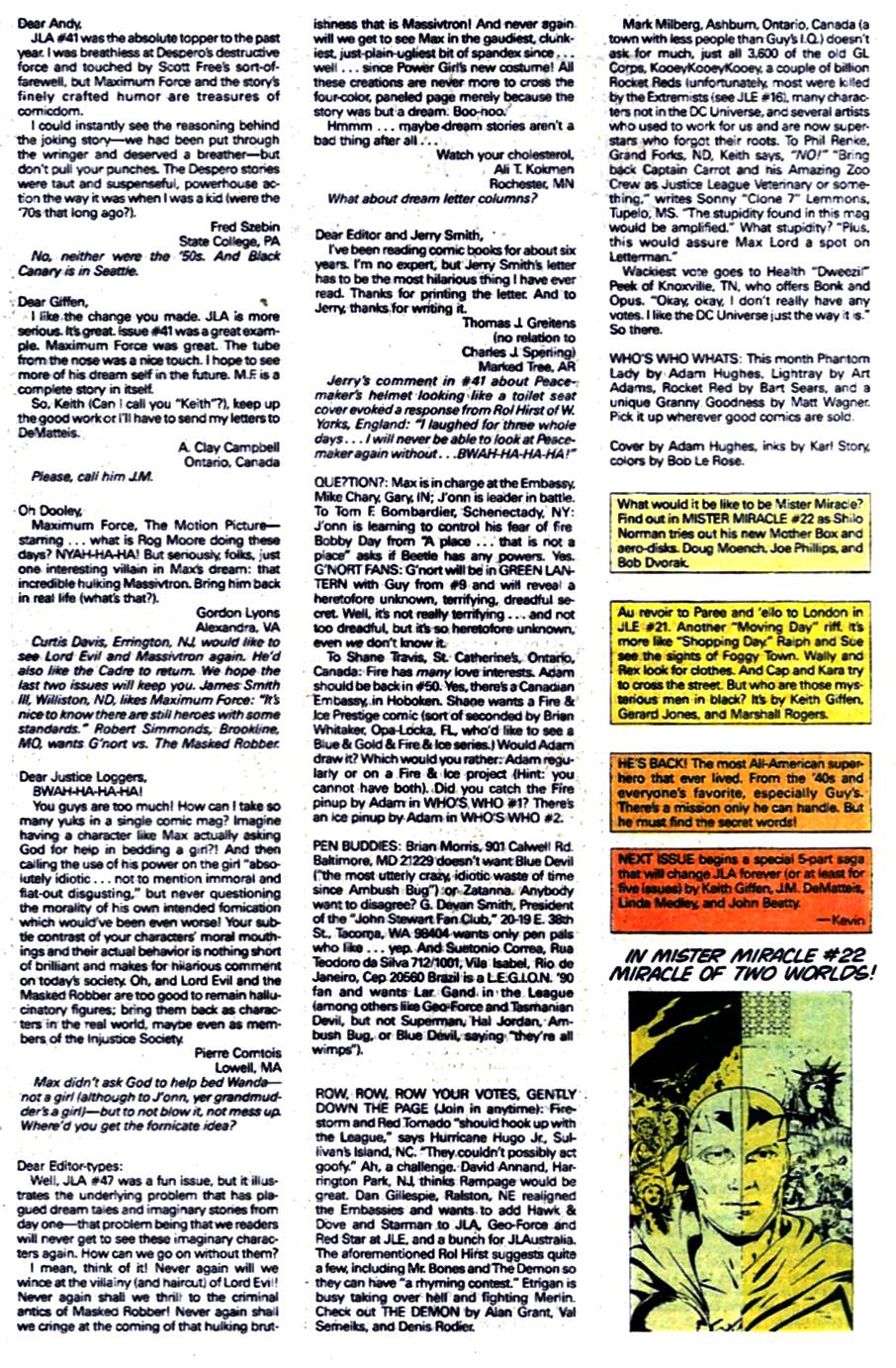 Read online Justice League America comic -  Issue #45 - 25