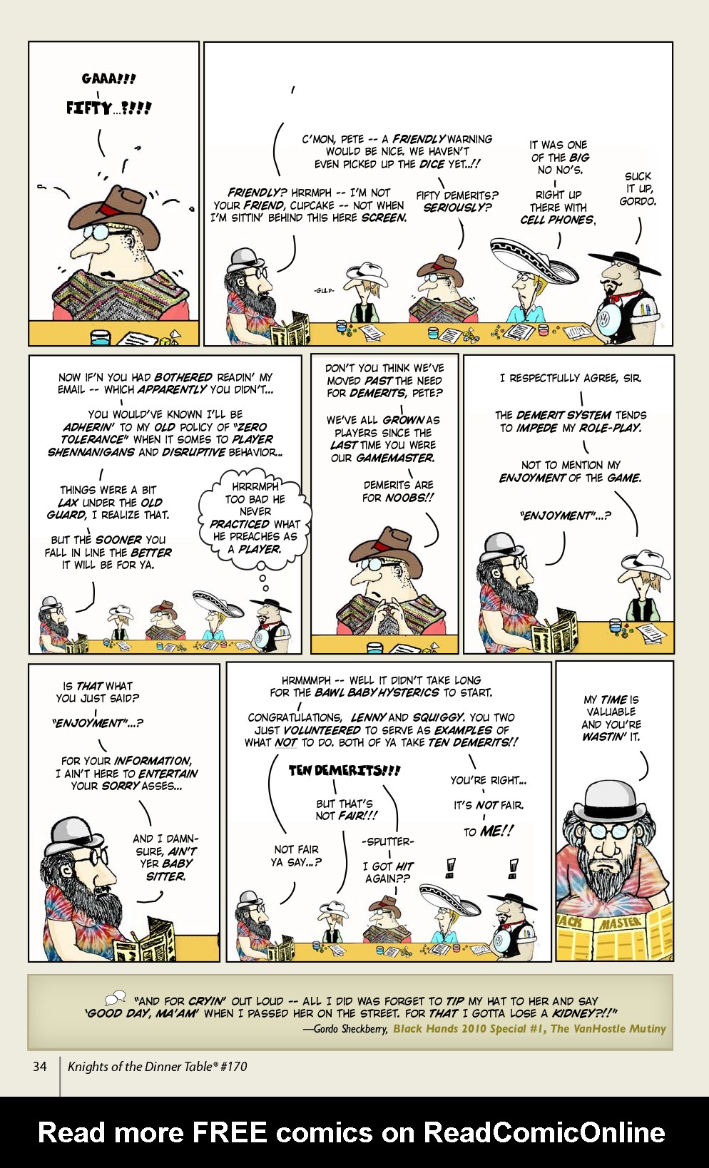 Read online Knights of the Dinner Table comic -  Issue #170 - 36