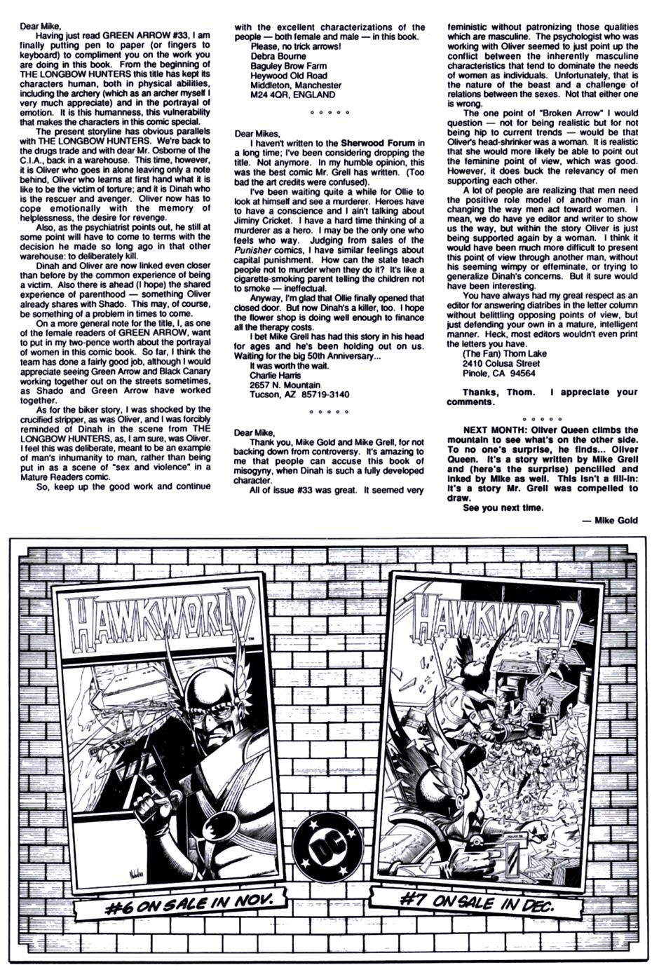 Read online Green Arrow (1988) comic -  Issue #39 - 25
