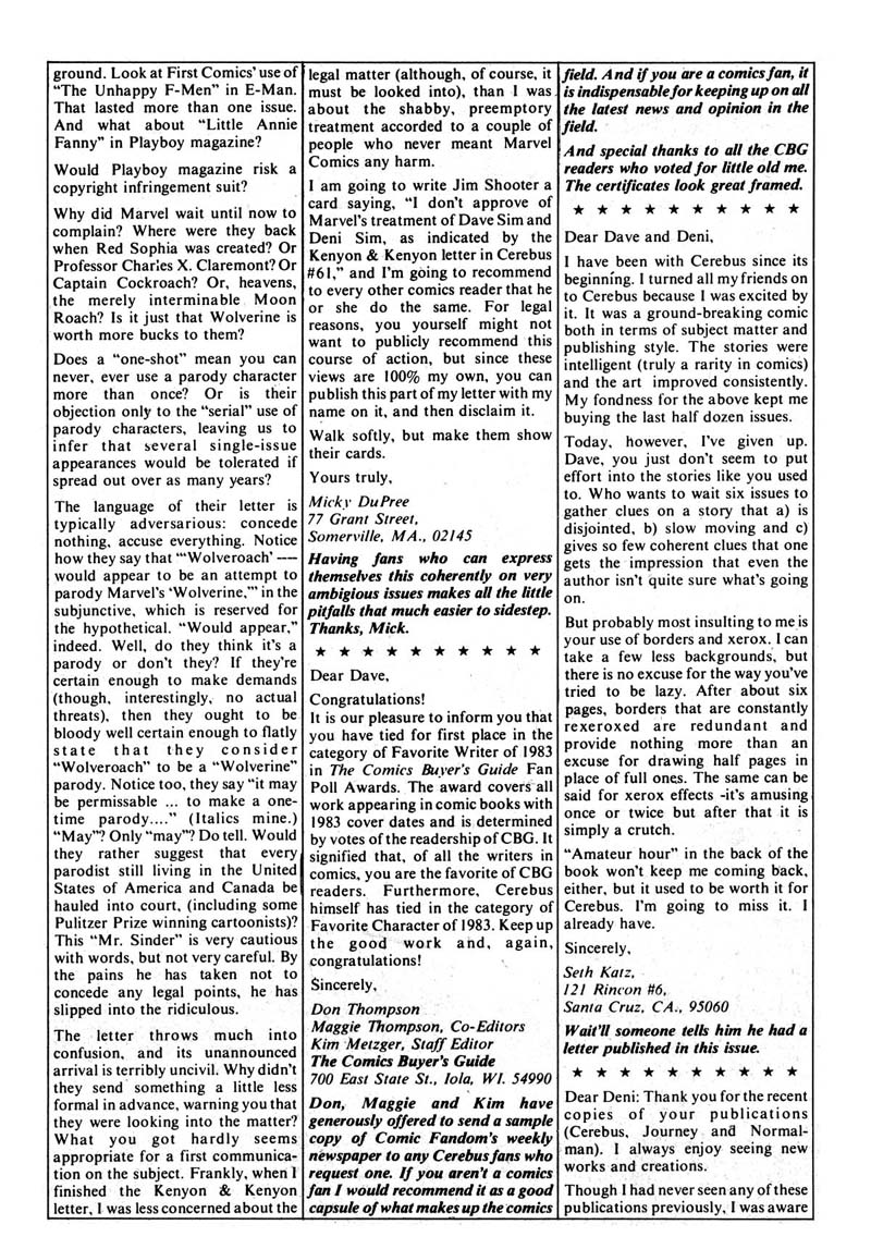 Read online Cerebus comic -  Issue #63 - 31