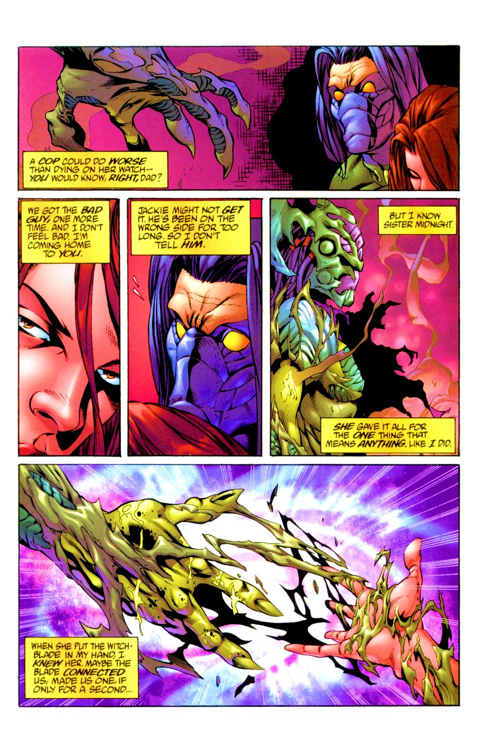 Read online Witchblade/Aliens/The Darkness/Predator: Mindhunter comic -  Issue #3 - 23