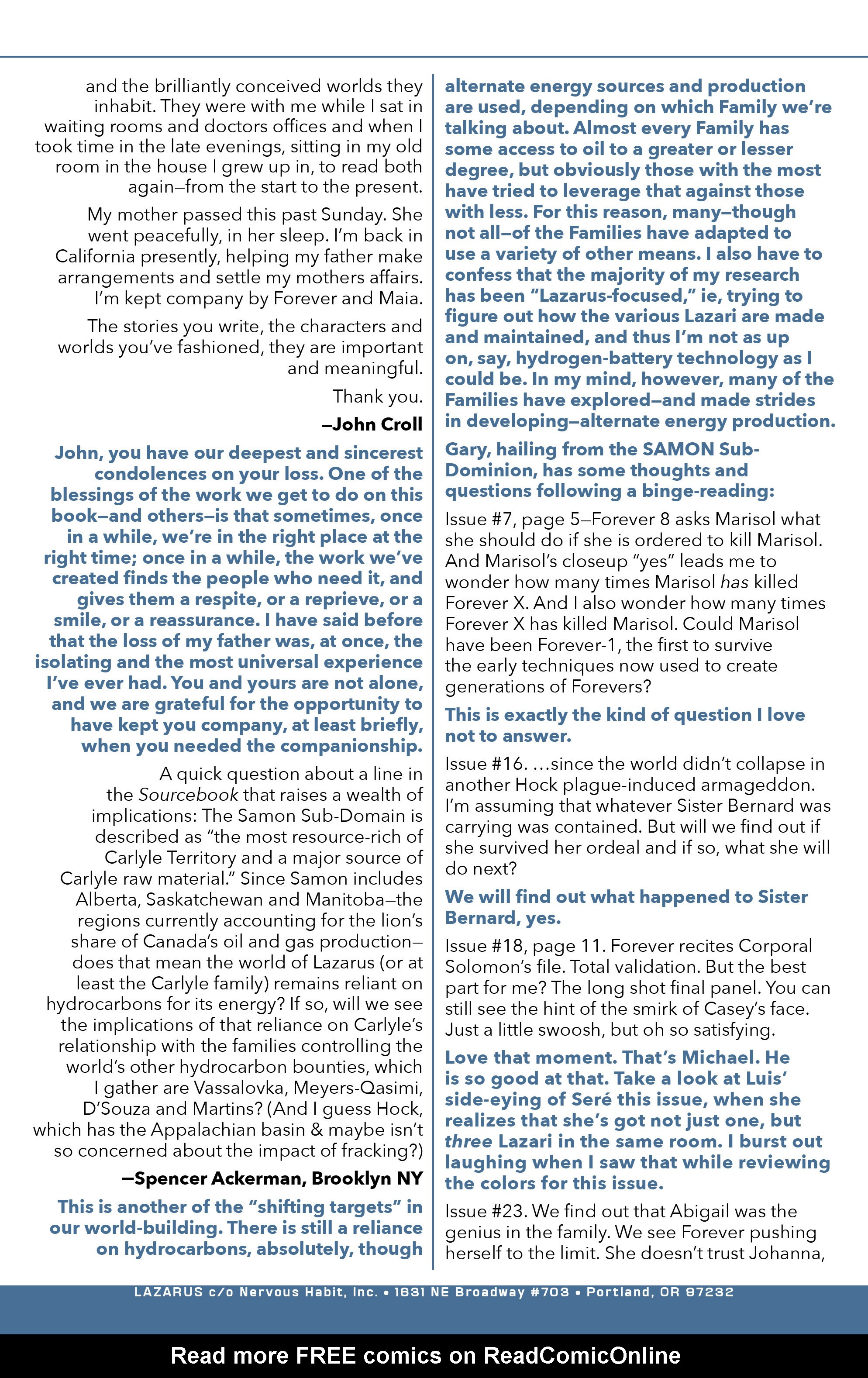 Read online Lazarus (2013) comic -  Issue #25 - 28