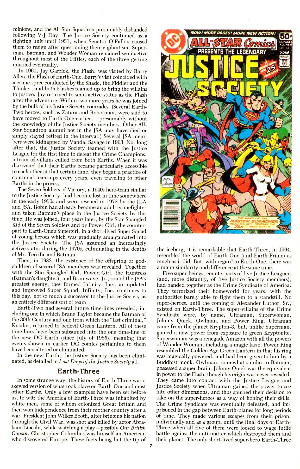 Read online The Official Crisis on Infinite Earths Crossover Index comic -  Issue # Full - 4