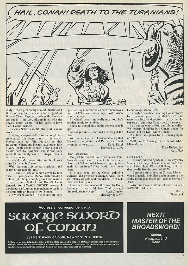 Read online The Savage Sword Of Conan comic -  Issue #131 - 5