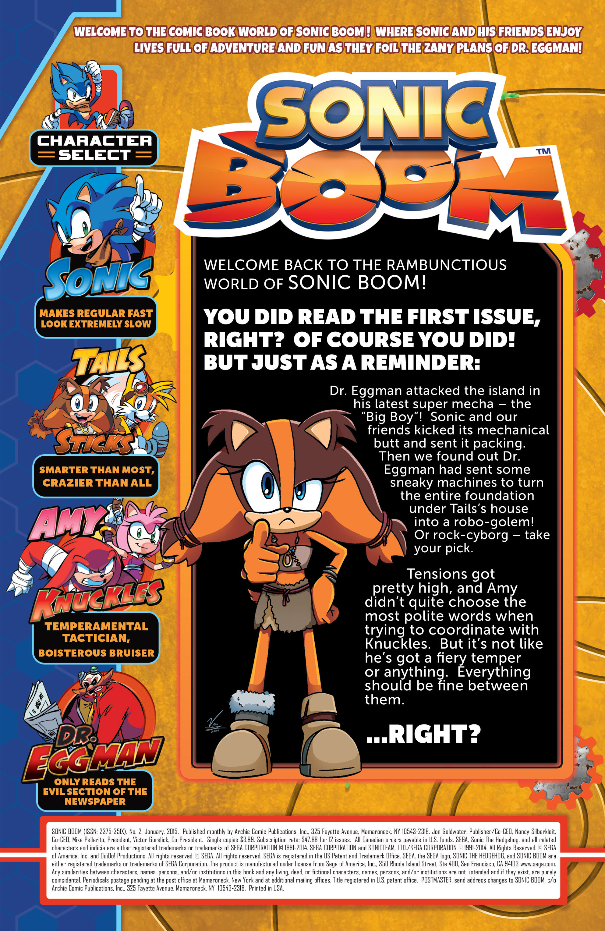 Read online Sonic Boom comic -  Issue #2 - 2