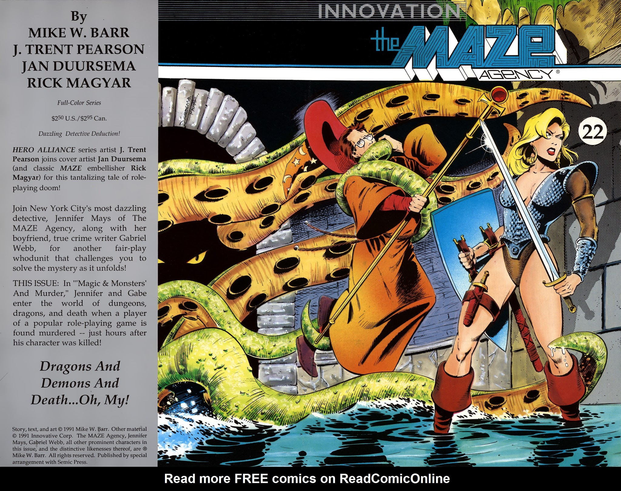 Read online Maze Agency (1989) comic -  Issue #22 - 1