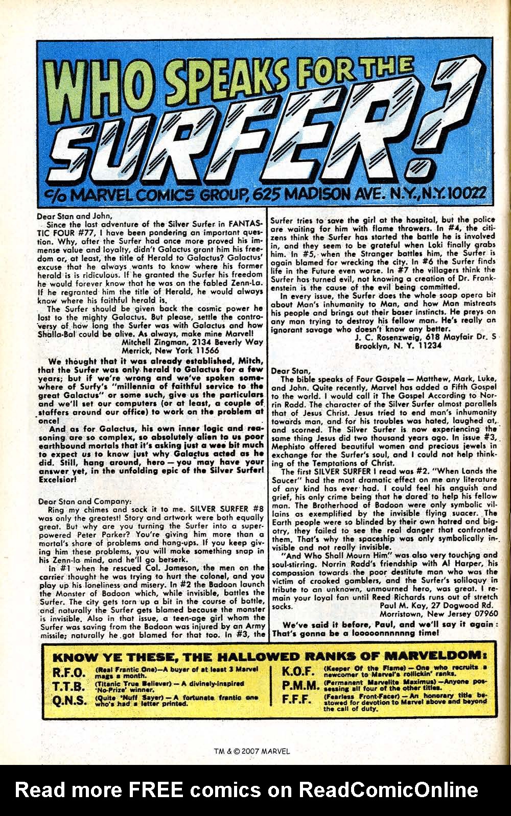 Read online Silver Surfer (1968) comic -  Issue #11 - 32