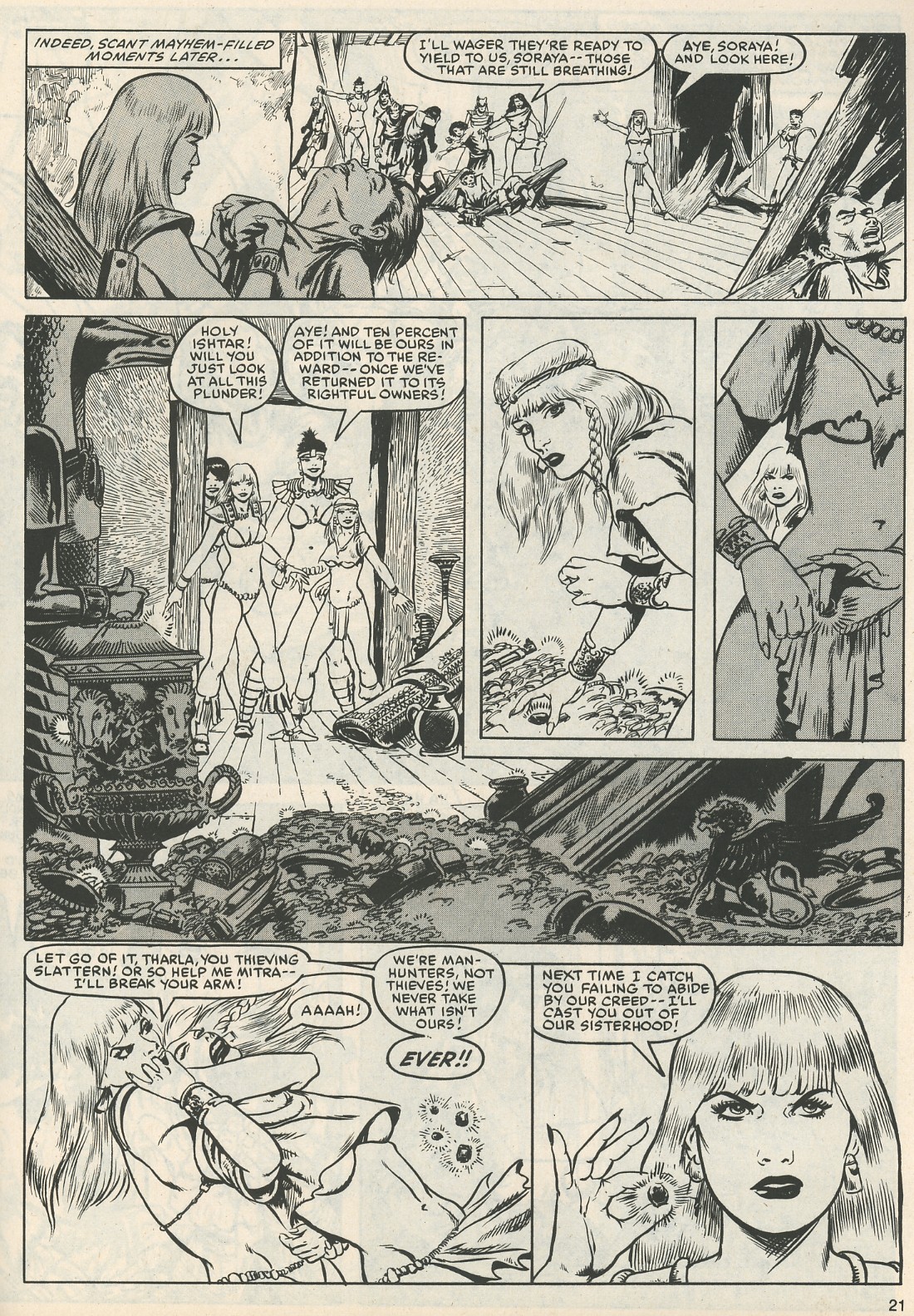 Read online The Savage Sword Of Conan comic -  Issue #111 - 21