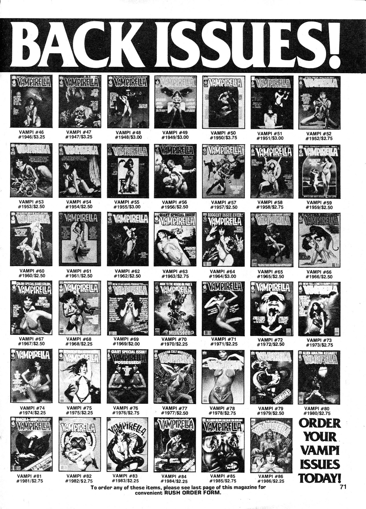 Read online Vampirella (1969) comic -  Issue #87 - 71