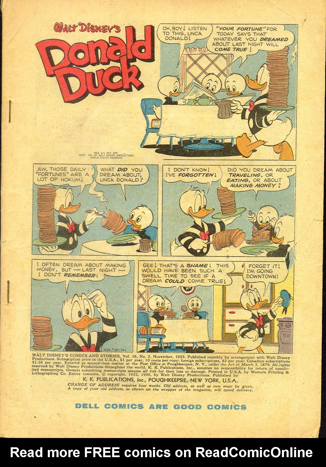 Read online Walt Disney's Comics and Stories comic -  Issue #182 - 2
