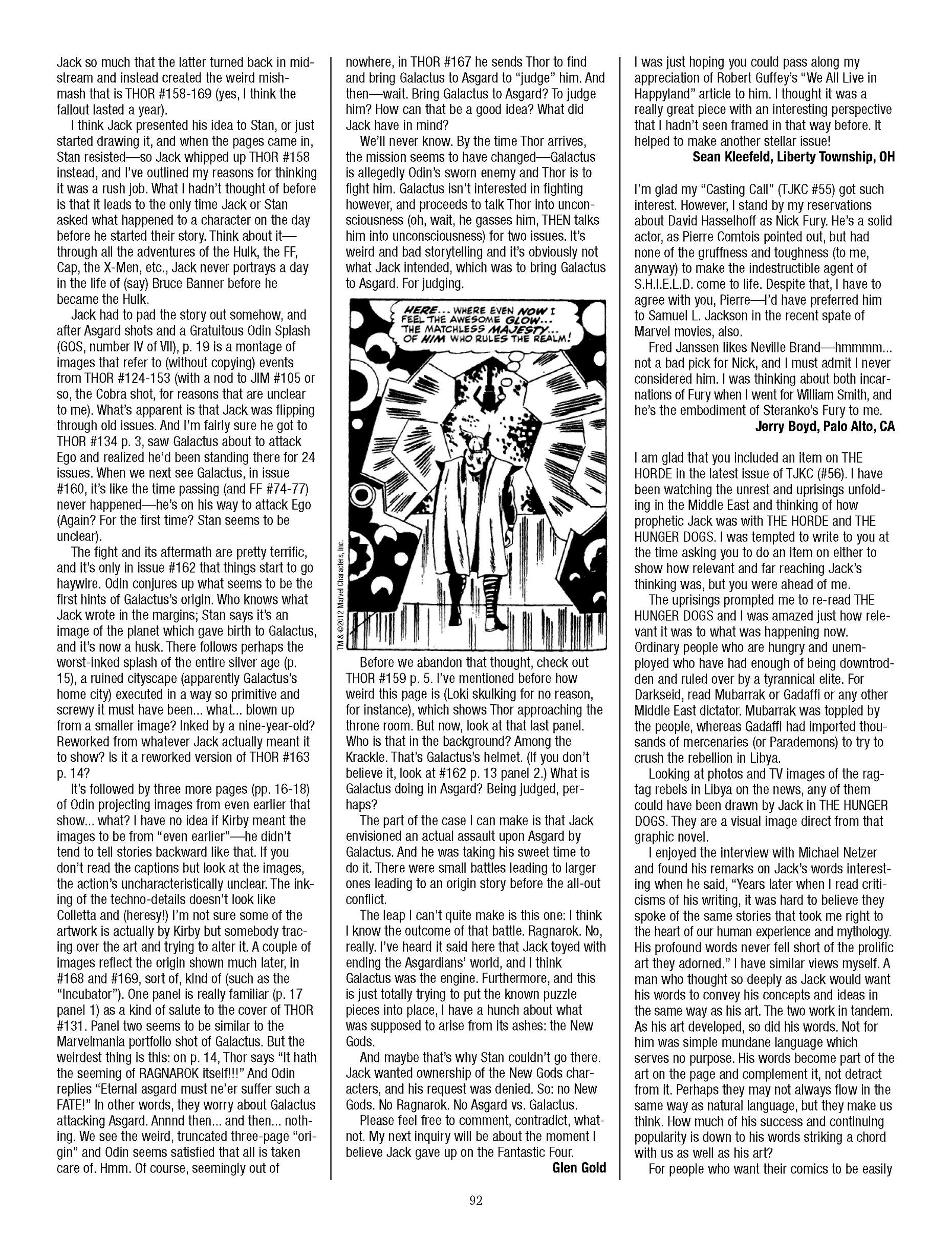 Read online The Jack Kirby Collector comic -  Issue #59 - 89