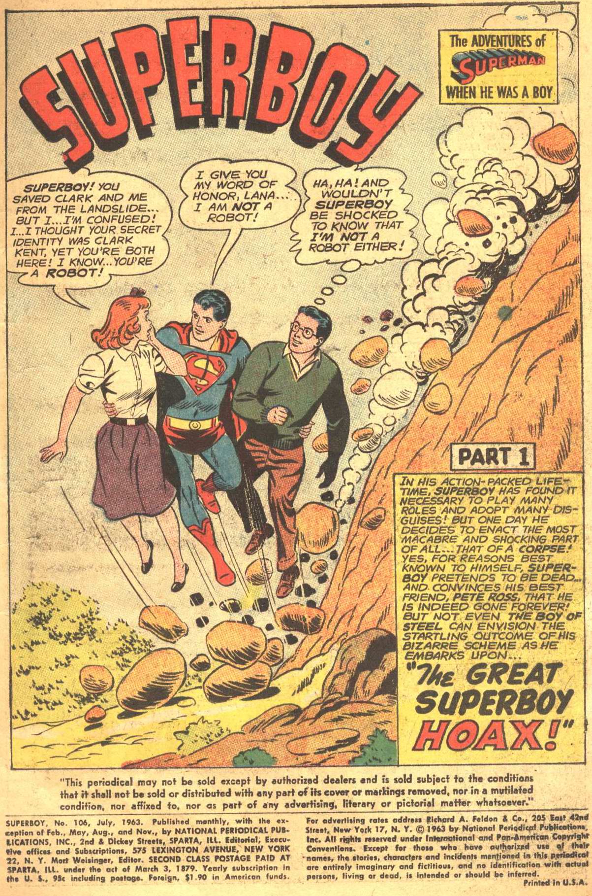 Read online Superboy (1949) comic -  Issue #106 - 2