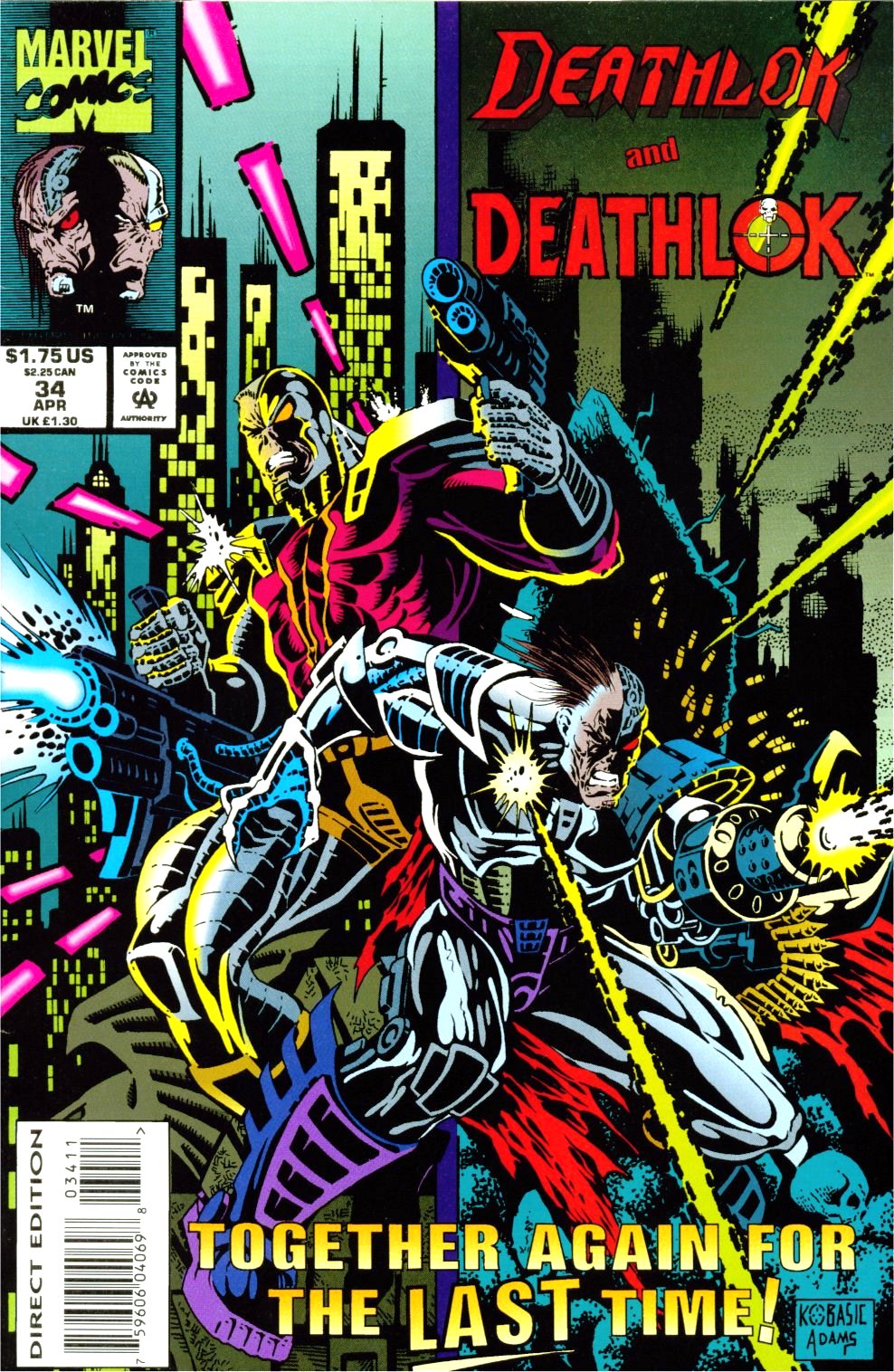 Read online Deathlok (1991) comic -  Issue #34 - 1