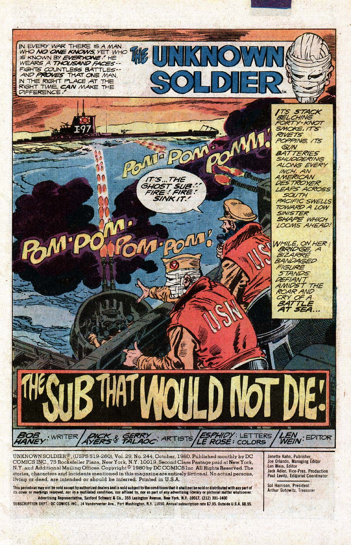 Read online Unknown Soldier (1977) comic -  Issue #244 - 3