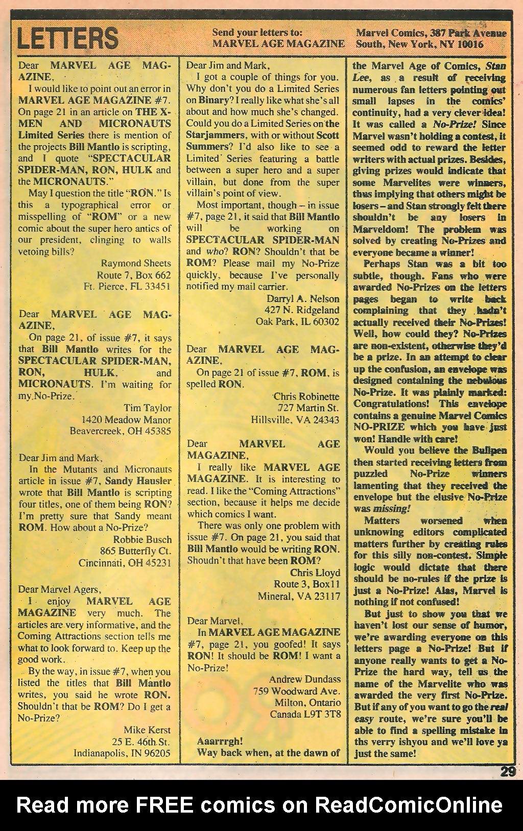 Read online Marvel Age comic -  Issue #9 - 31