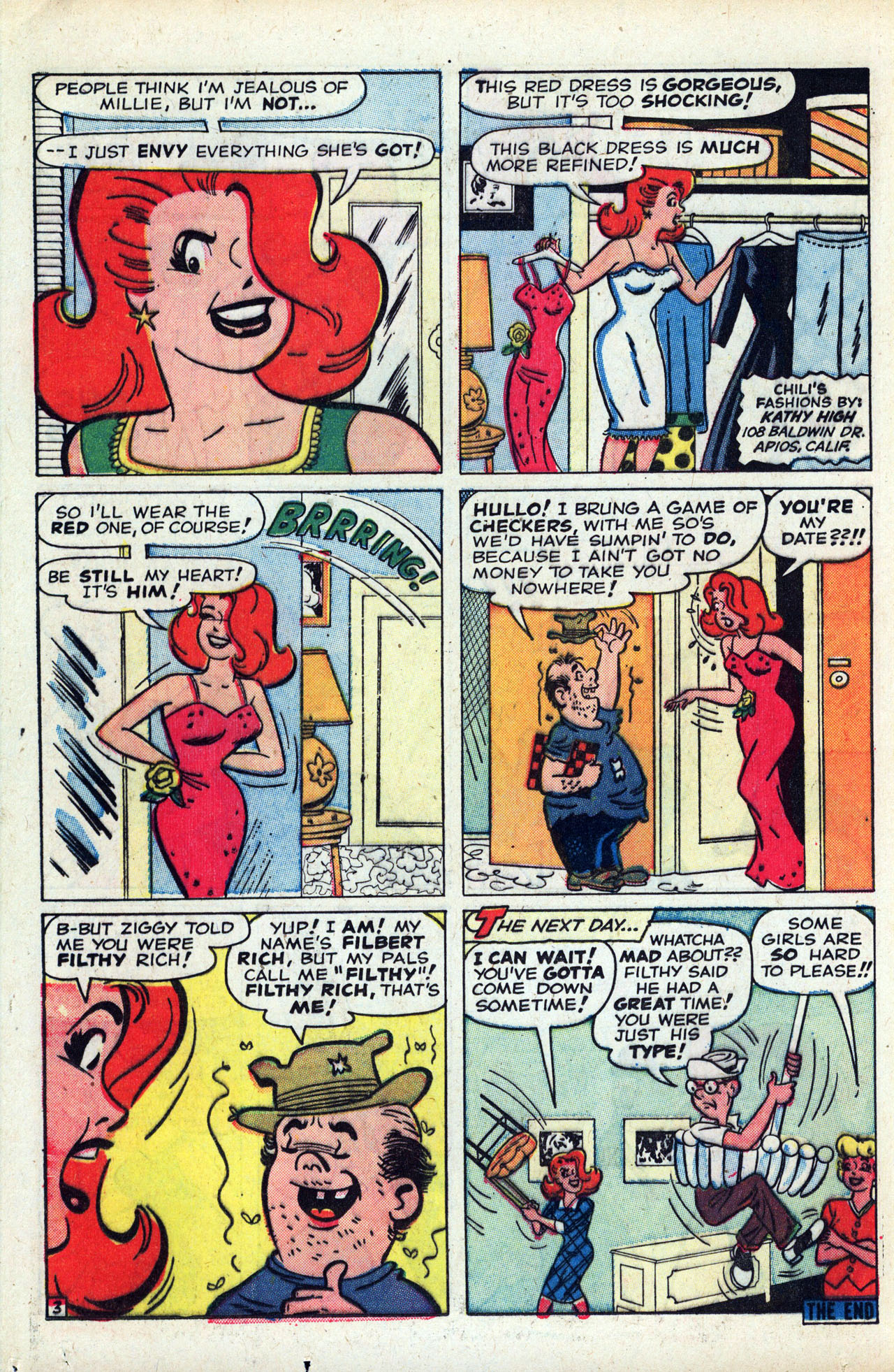 Read online A Date with Millie (1959) comic -  Issue #3 - 12