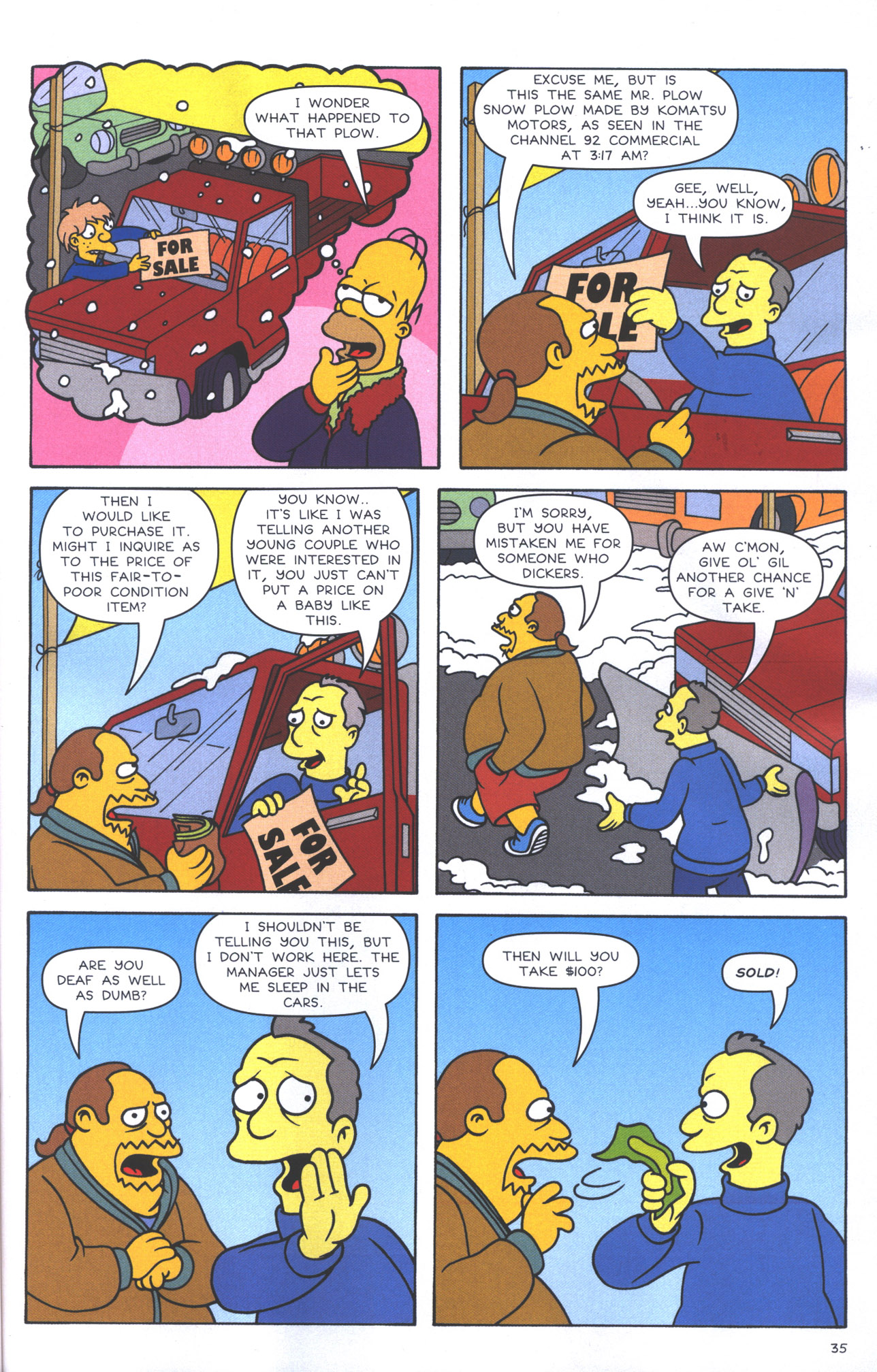 Read online The Simpsons Winter Wingding comic -  Issue #4 - 37