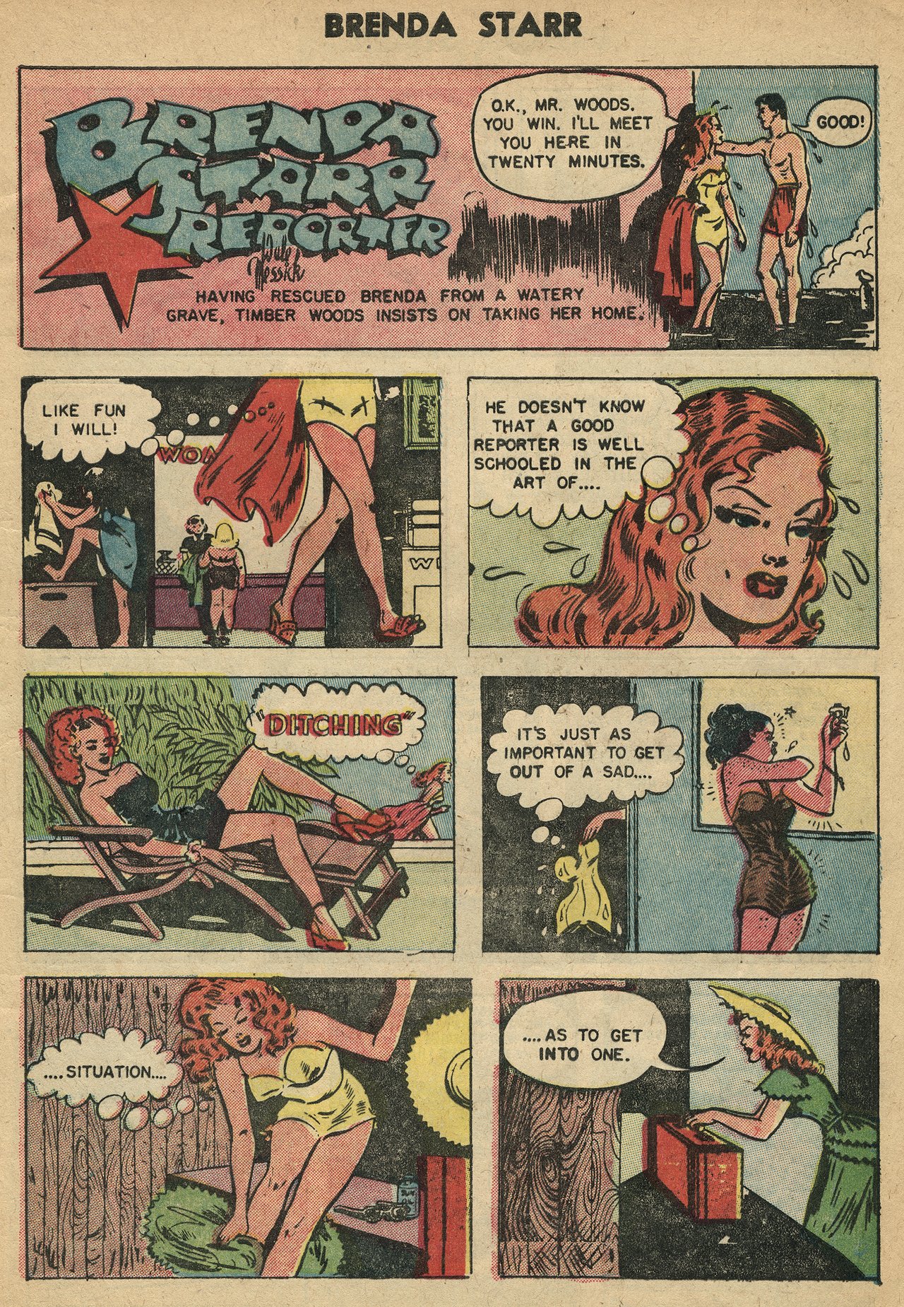 Read online Brenda Starr (1948) comic -  Issue #14 - 9