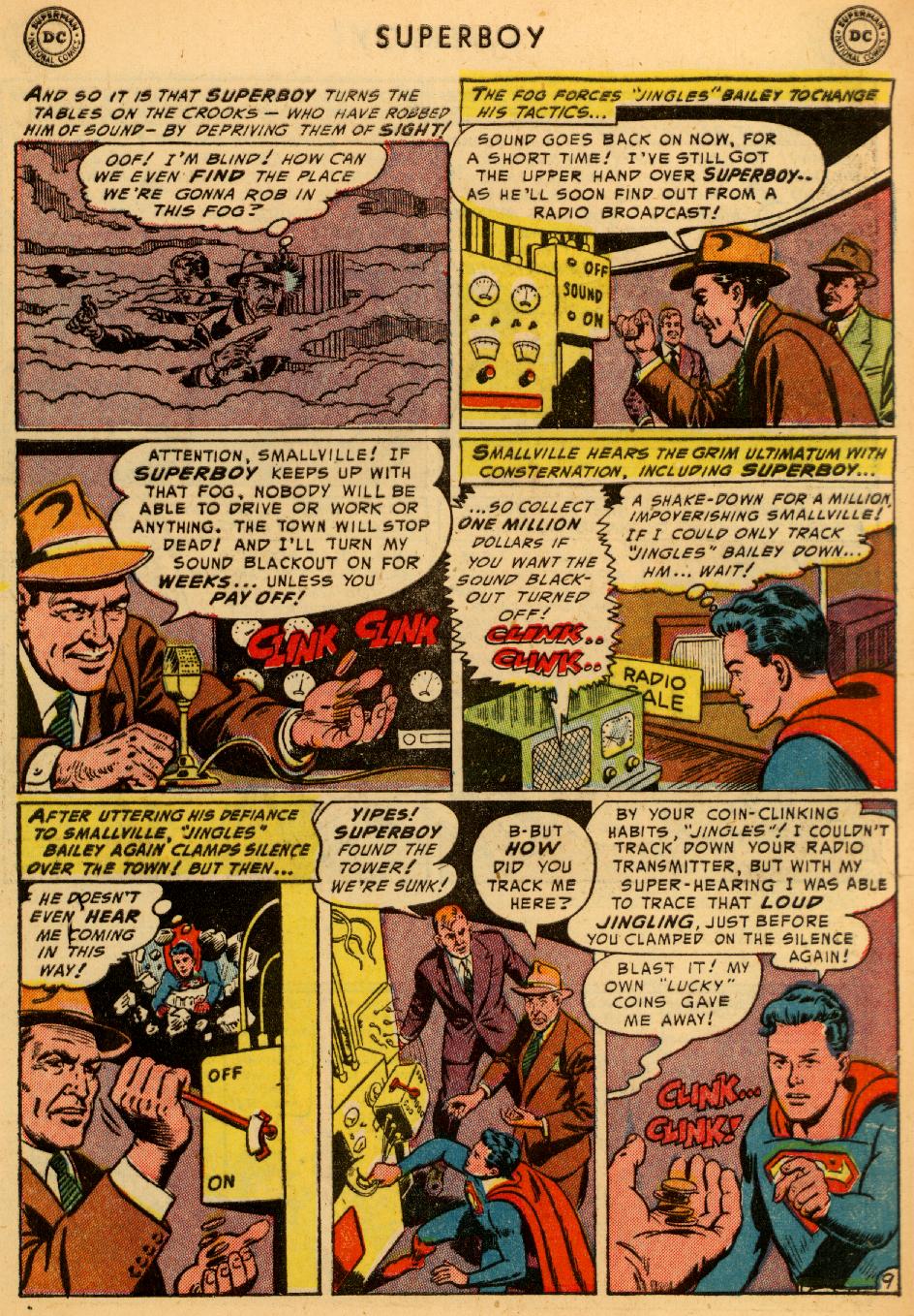 Read online Superboy (1949) comic -  Issue #32 - 10