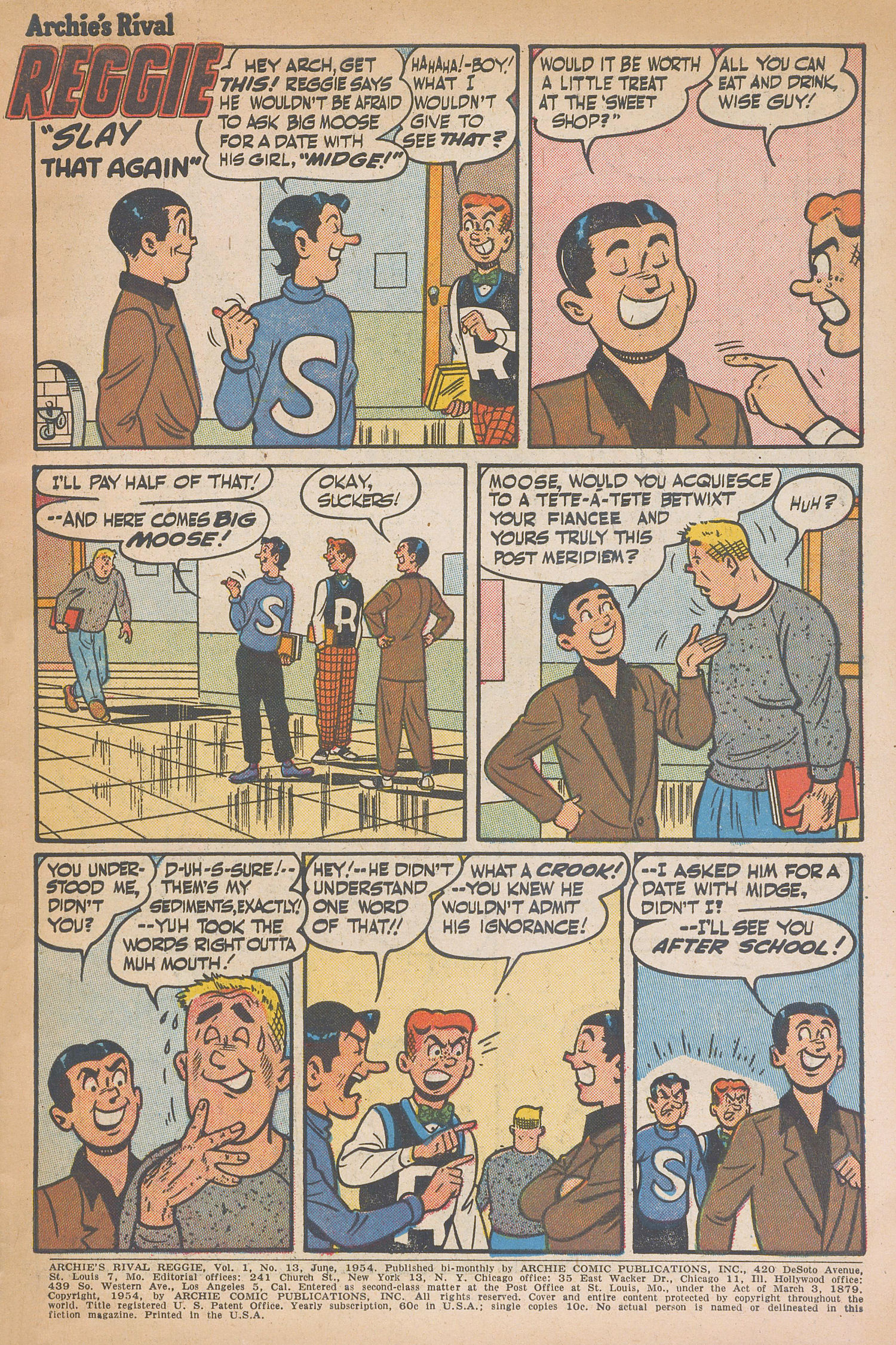 Read online Archie's Rival Reggie comic -  Issue #13 - 3