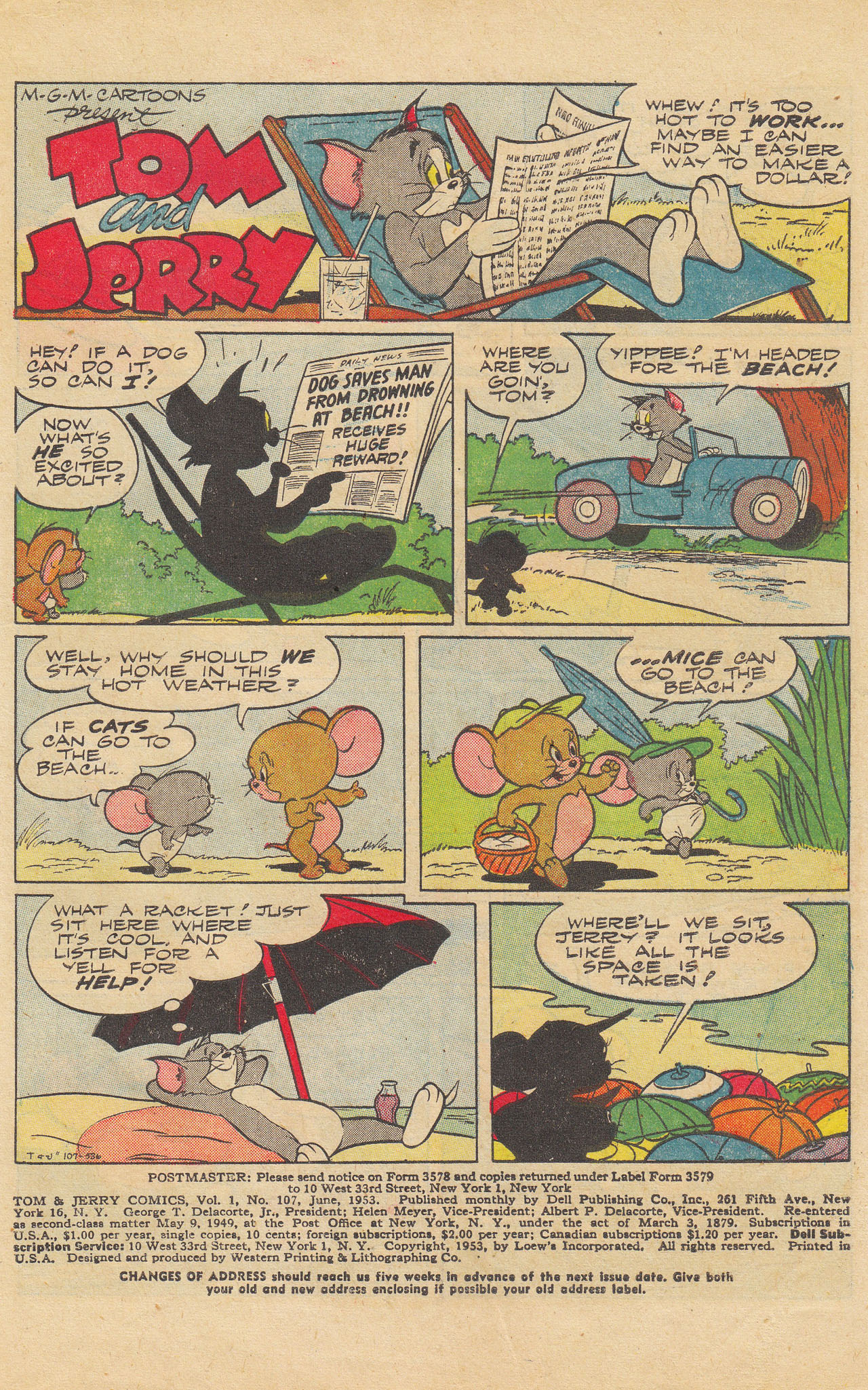 Read online Tom & Jerry Comics comic -  Issue #107 - 3