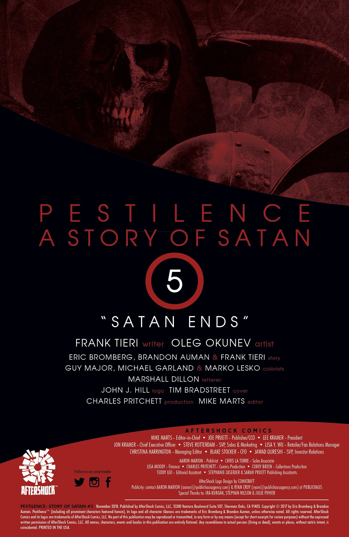 Read online Pestilence: A Story of Satan comic -  Issue #5 - 2
