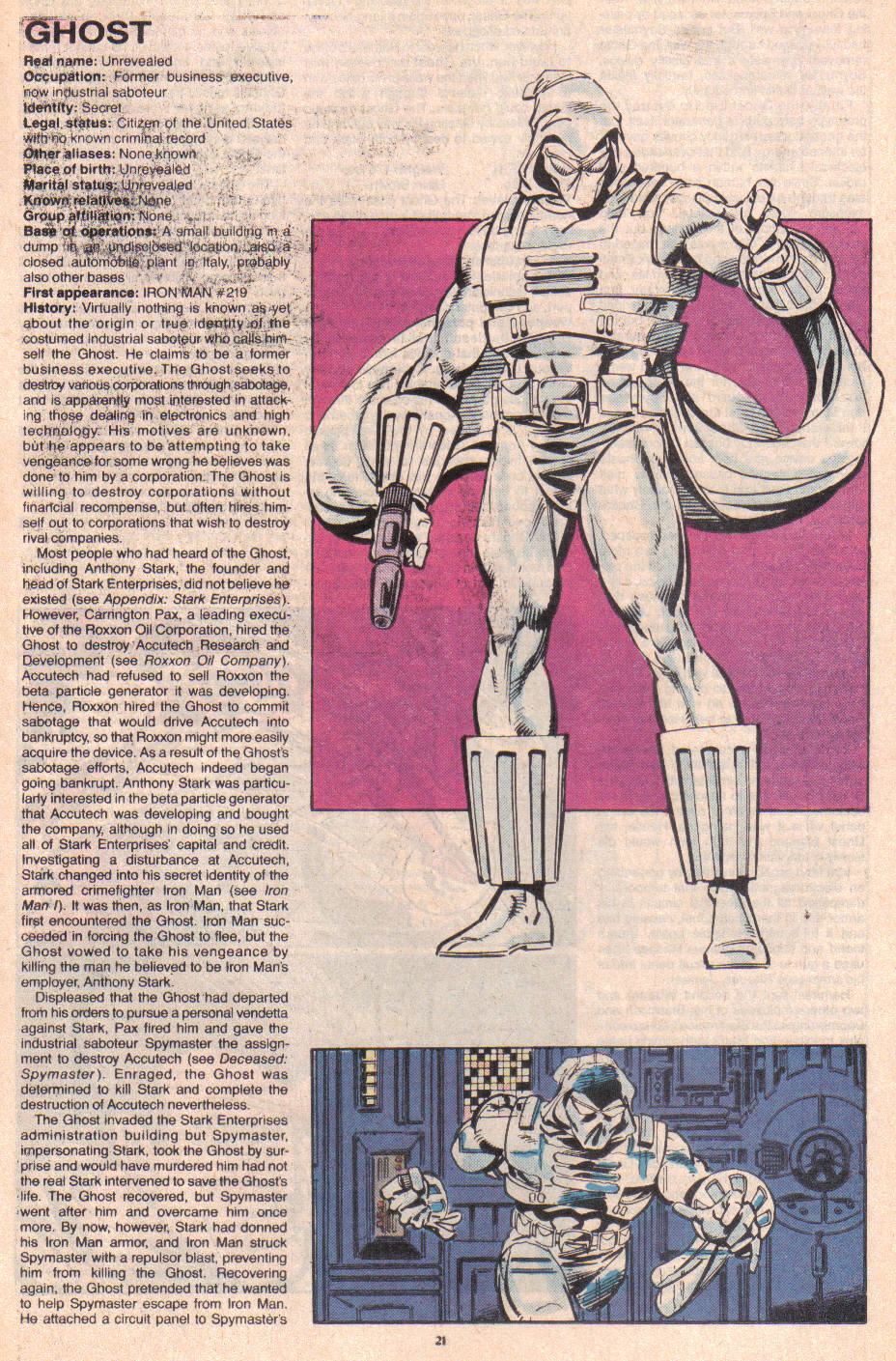 Read online The Official Handbook of the Marvel Universe: Update '89 comic -  Issue #3 - 23