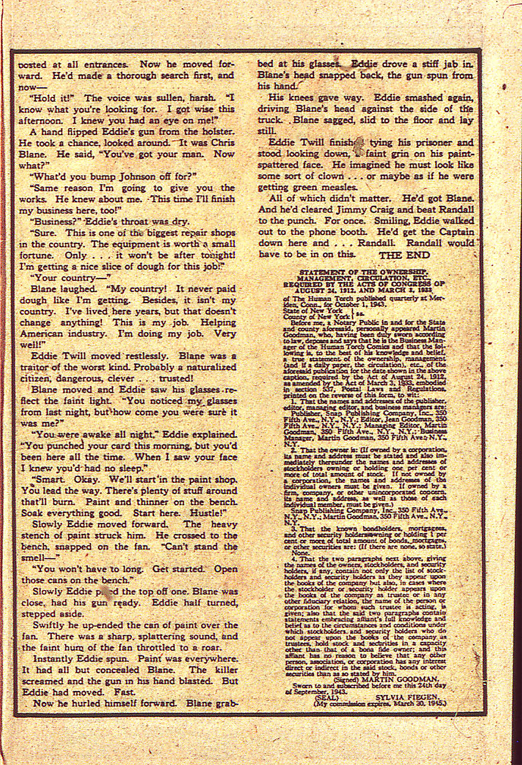 Read online The Human Torch (1940) comic -  Issue #14 - 41