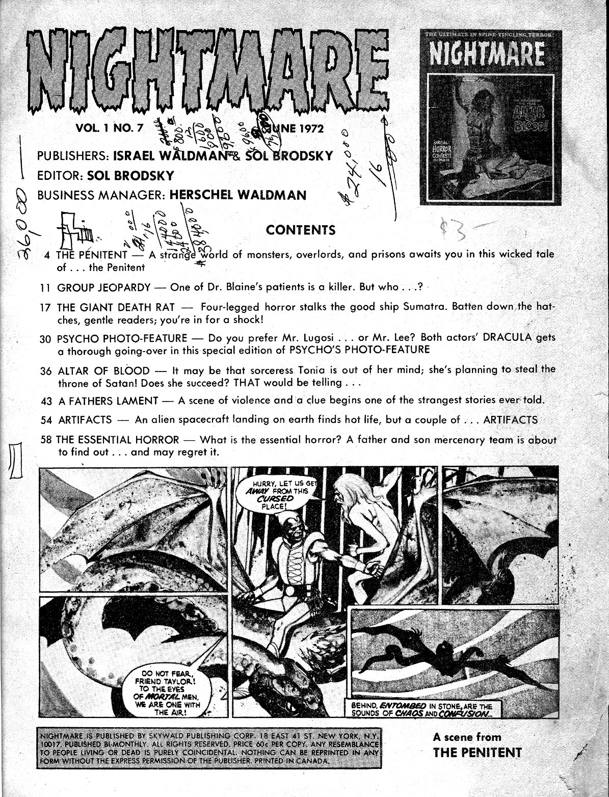 Read online Nightmare (1970) comic -  Issue #7 - 3