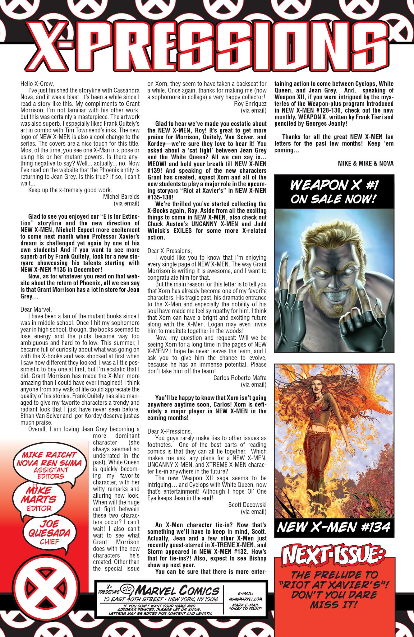 Read online New X-Men (2001) comic -  Issue # _TPB 3 - 160