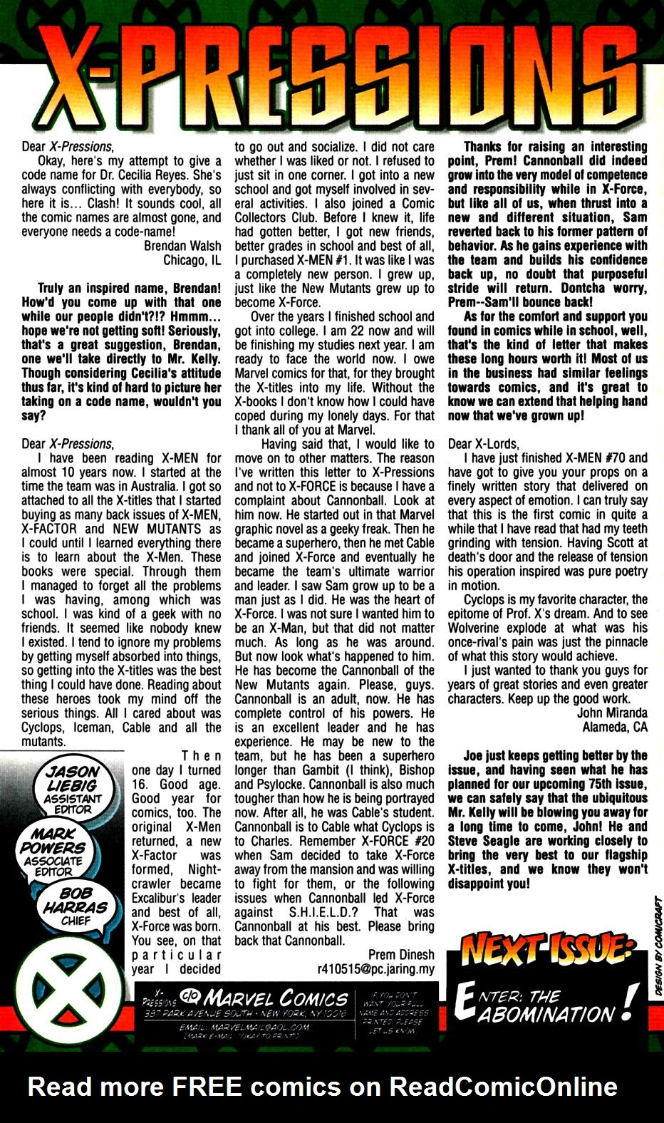 Read online X-Men (1991) comic -  Issue #73 - 25