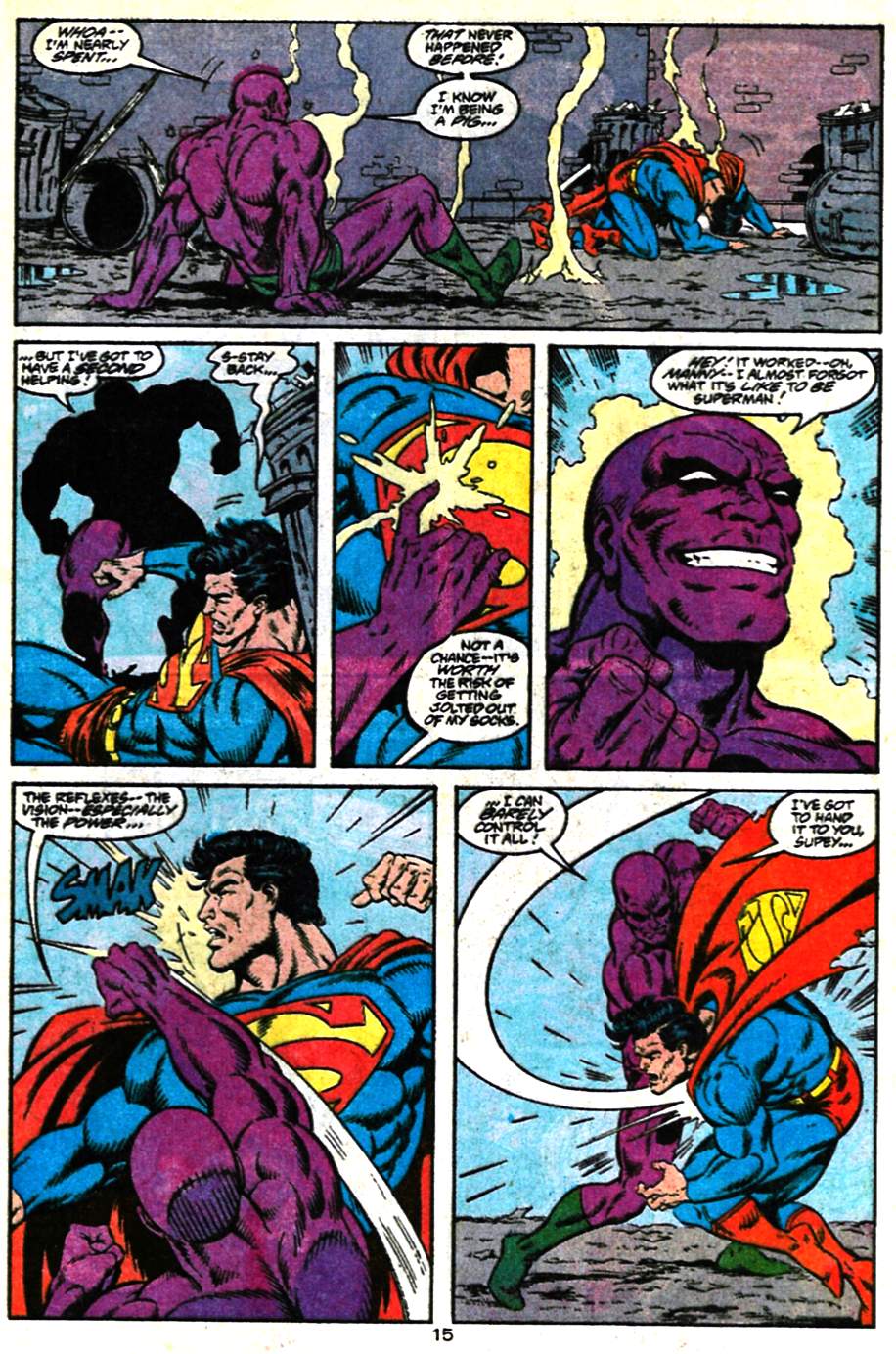 Read online Adventures of Superman (1987) comic -  Issue #482 - 16