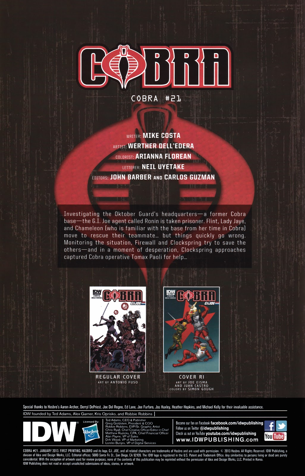 G.I. Joe Cobra (2011) issue 21 - Page 2