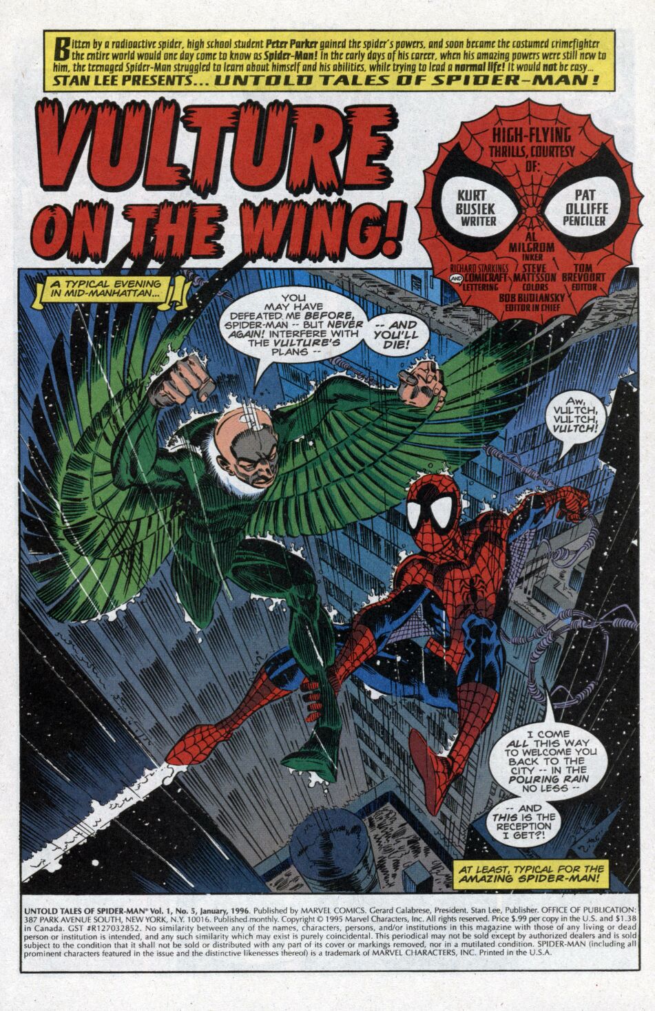 Read online Untold Tales of Spider-Man comic -  Issue #5 - 2