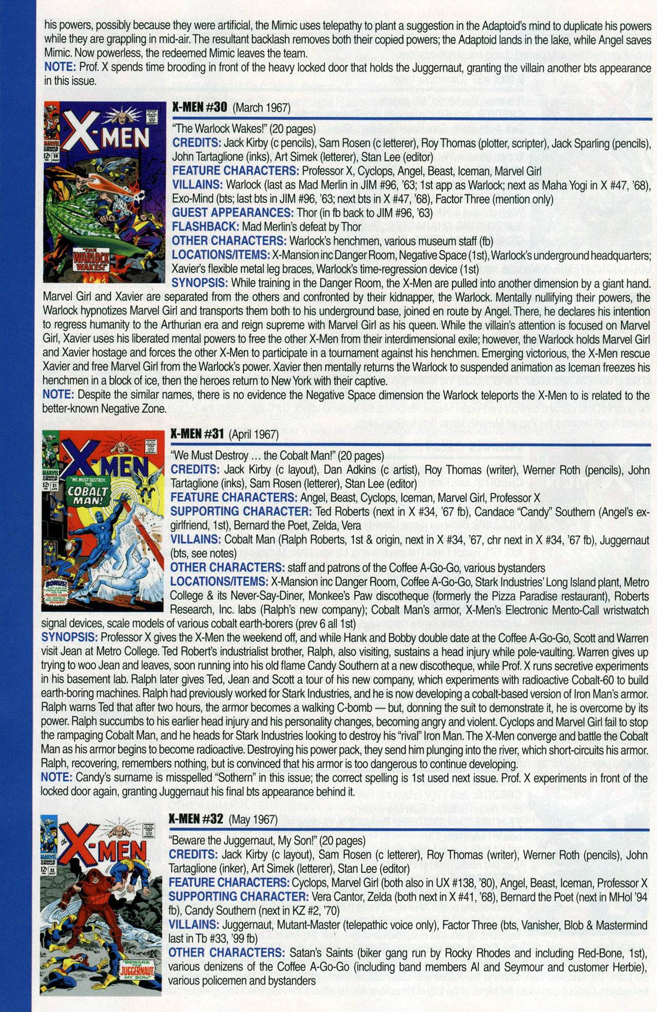 Read online Official Index to the Marvel Universe comic -  Issue #1 - 56