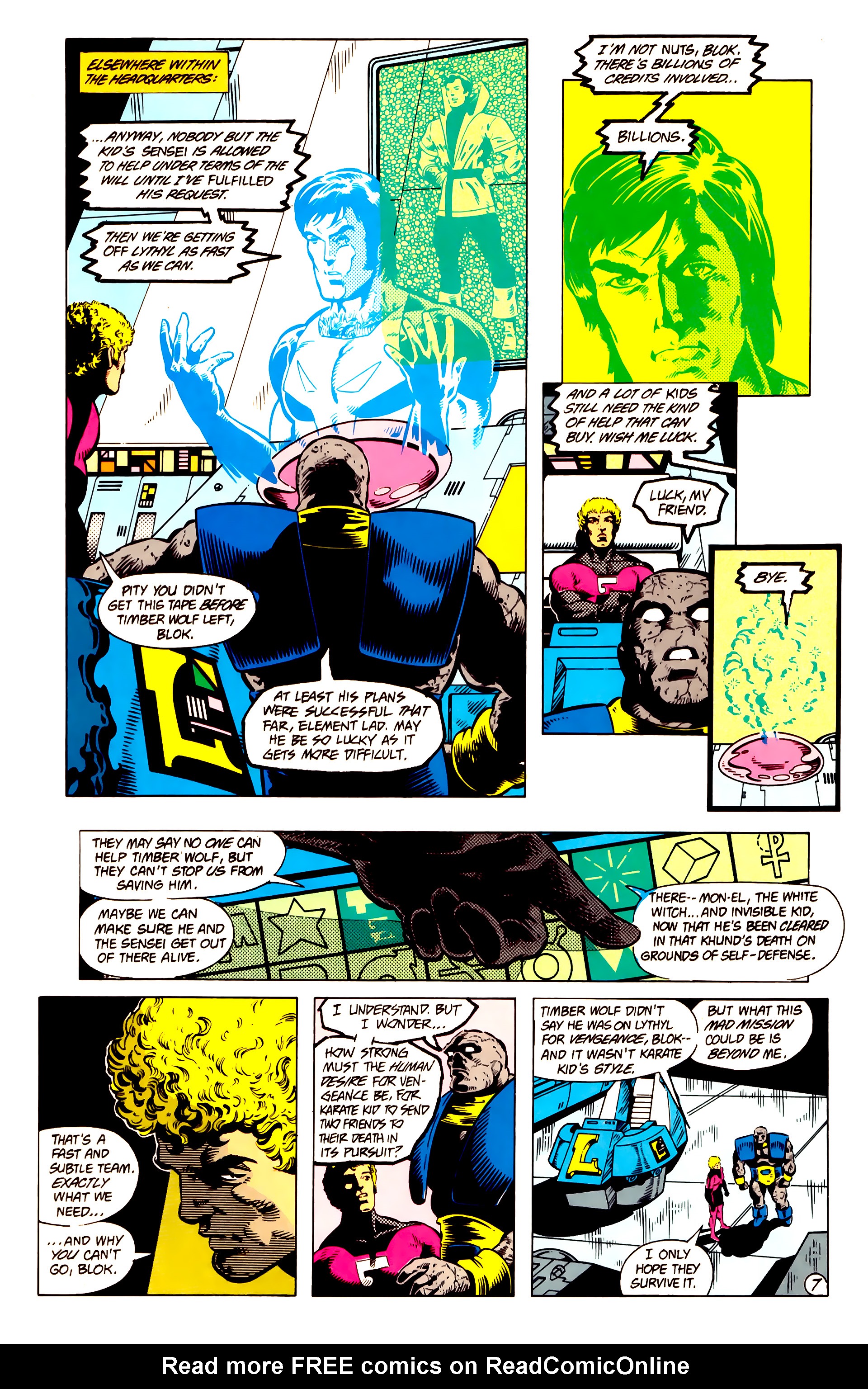 Read online Legion of Super-Heroes (1984) comic -  Issue #13 - 9