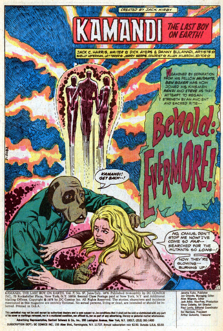 Read online Kamandi, The Last Boy On Earth comic -  Issue #57 - 2