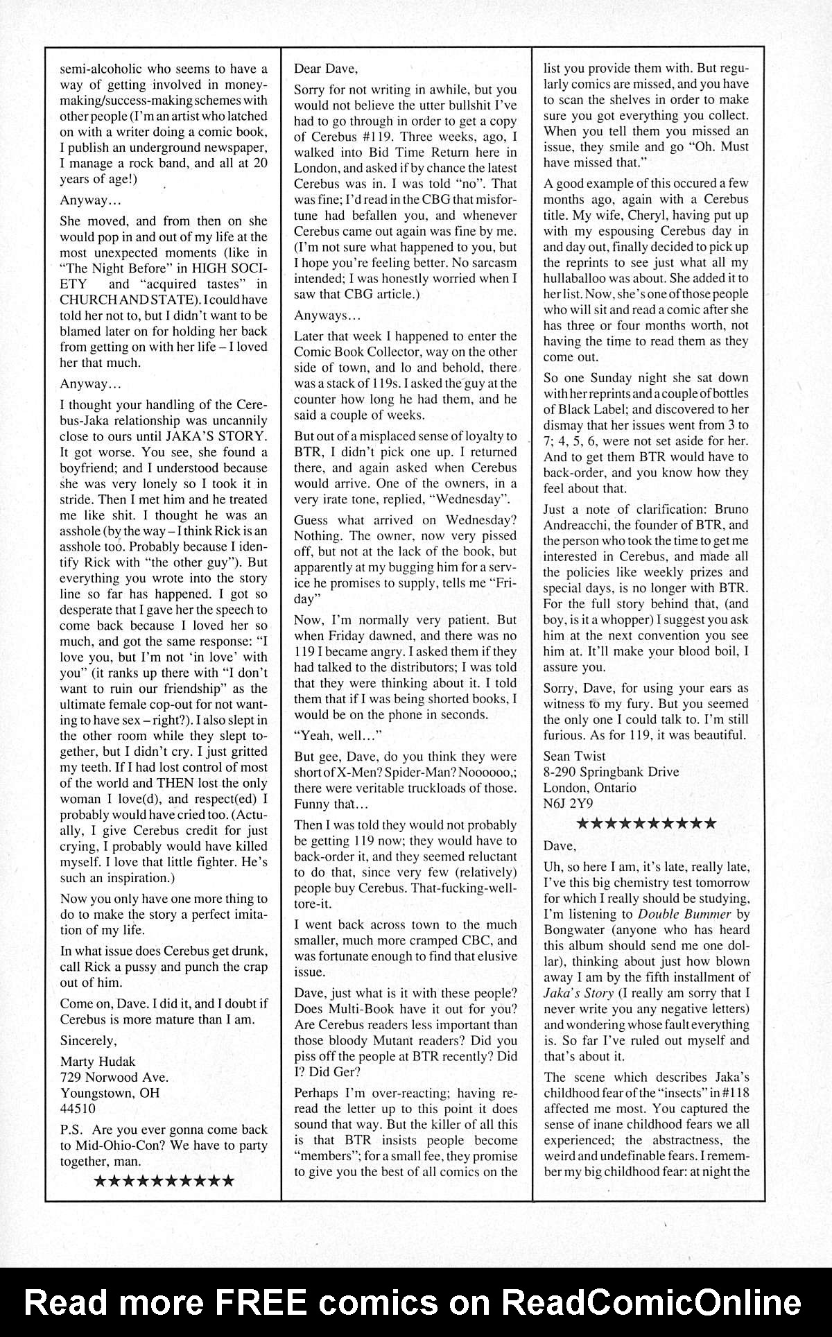 Cerebus Issue #123 #122 - English 25
