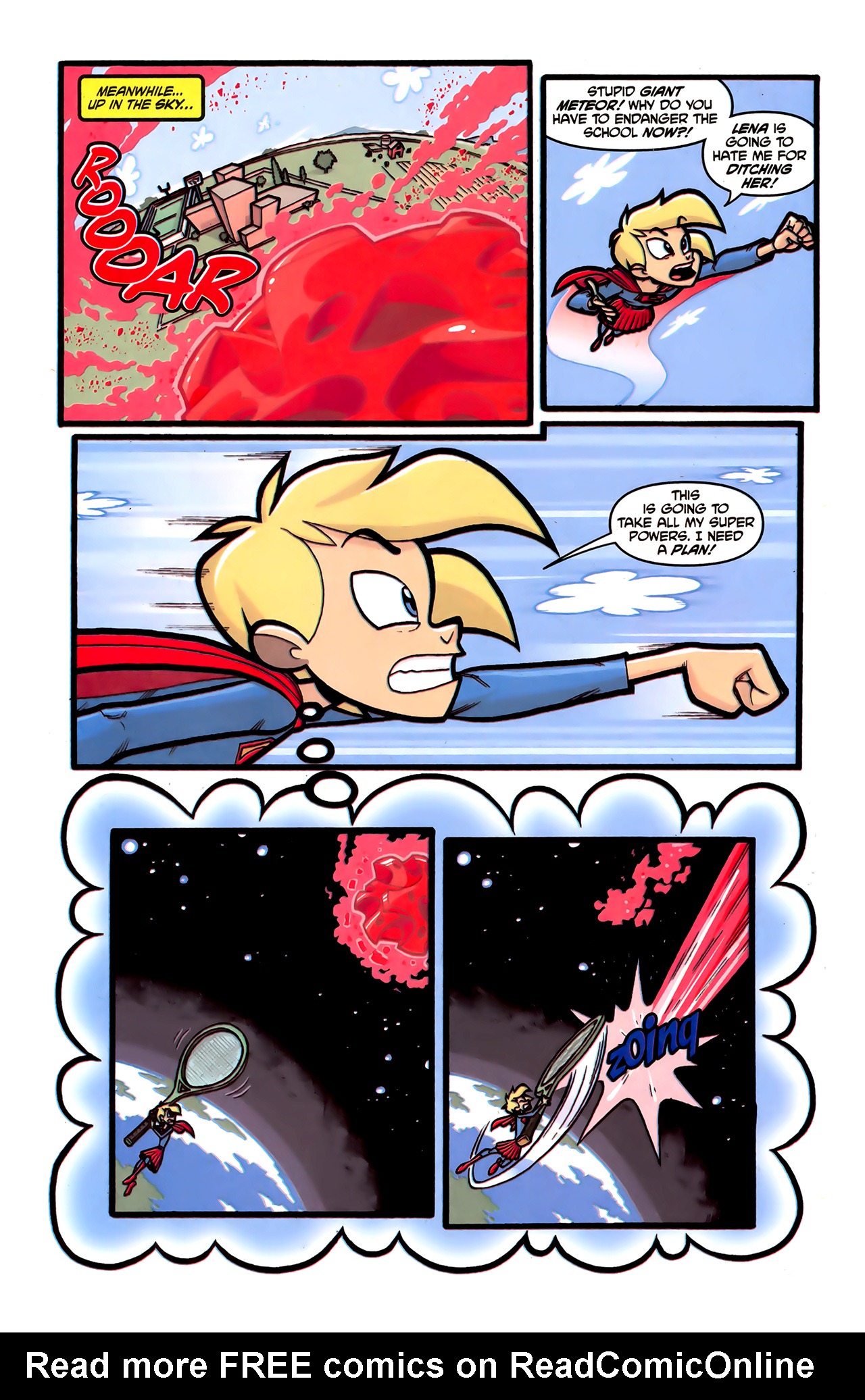 Read online Supergirl: Cosmic Adventures in the 8th Grade comic -  Issue #3 - 4