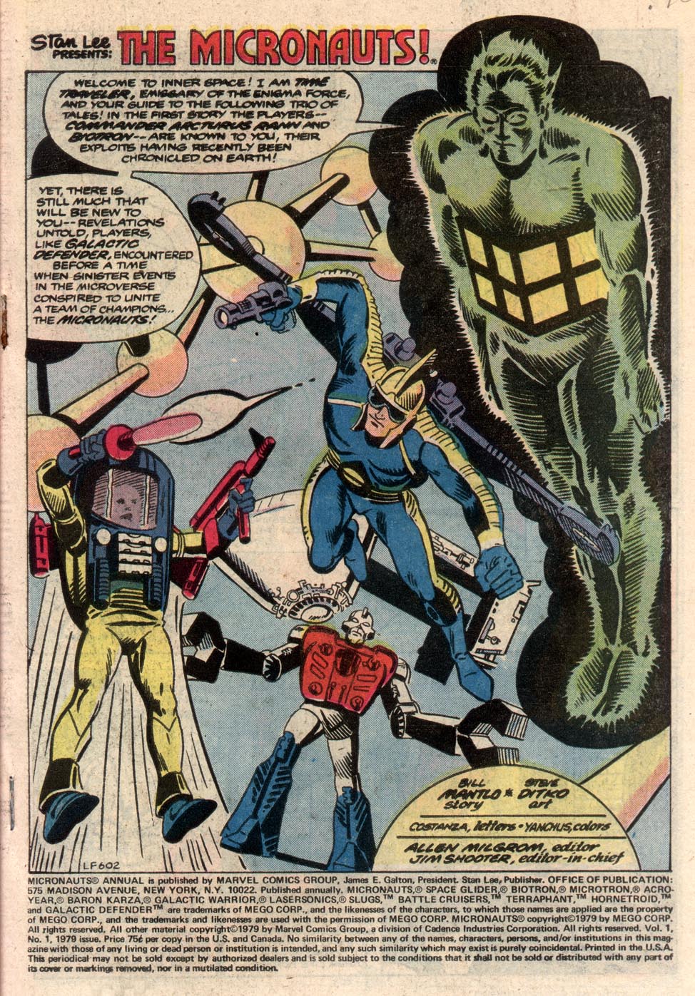 Read online Micronauts (1979) comic -  Issue # _Annual 1 - 2