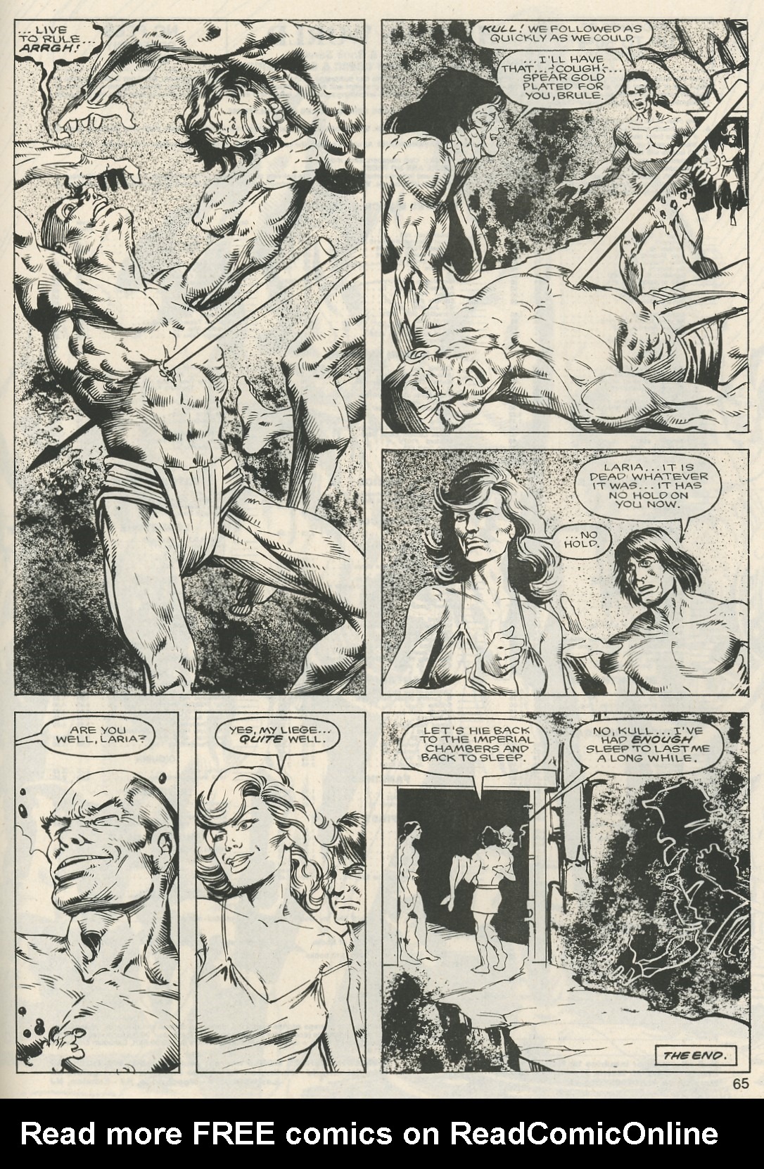 Read online The Savage Sword Of Conan comic -  Issue #124 - 65