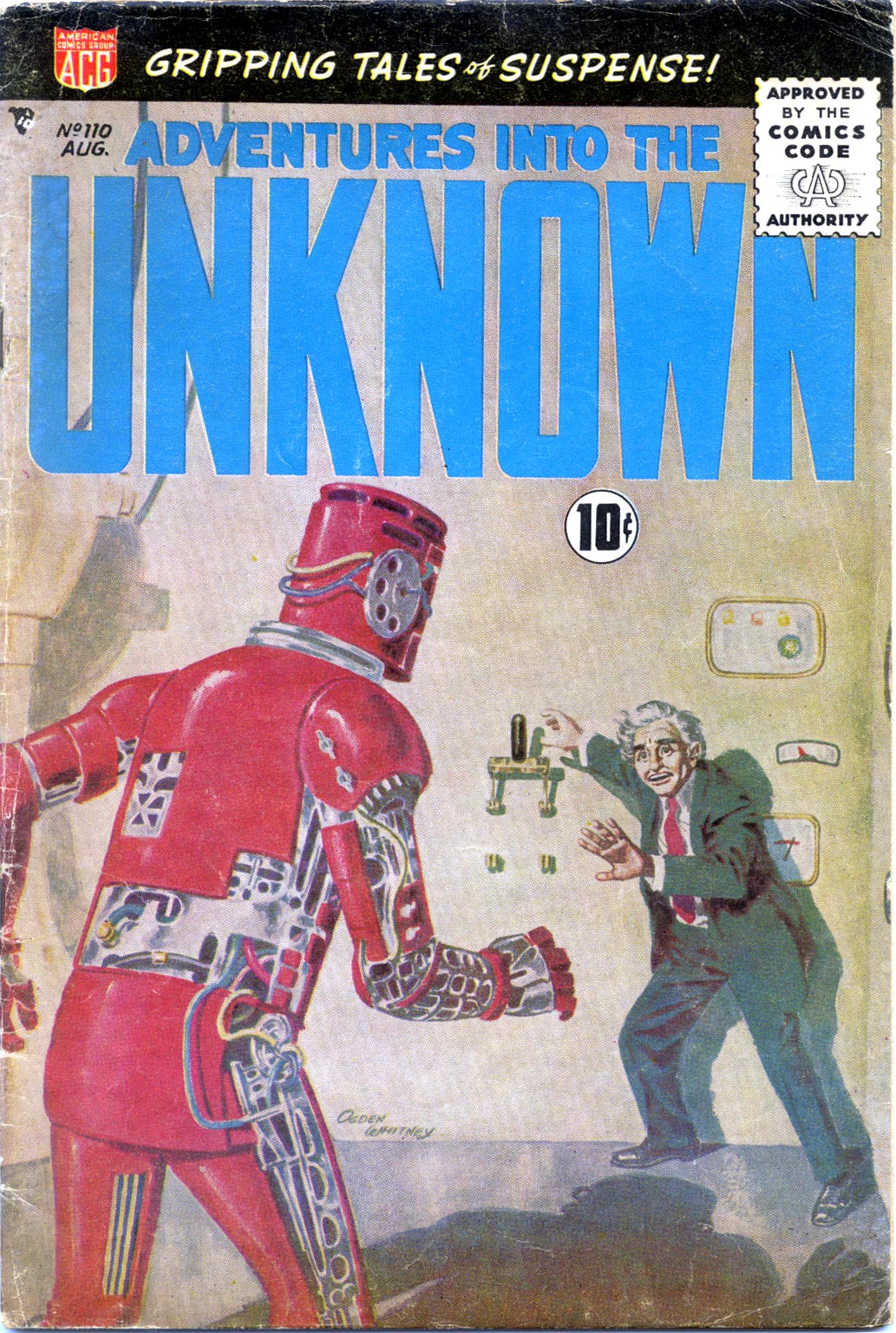 Read online Adventures Into The Unknown comic -  Issue #110 - 1