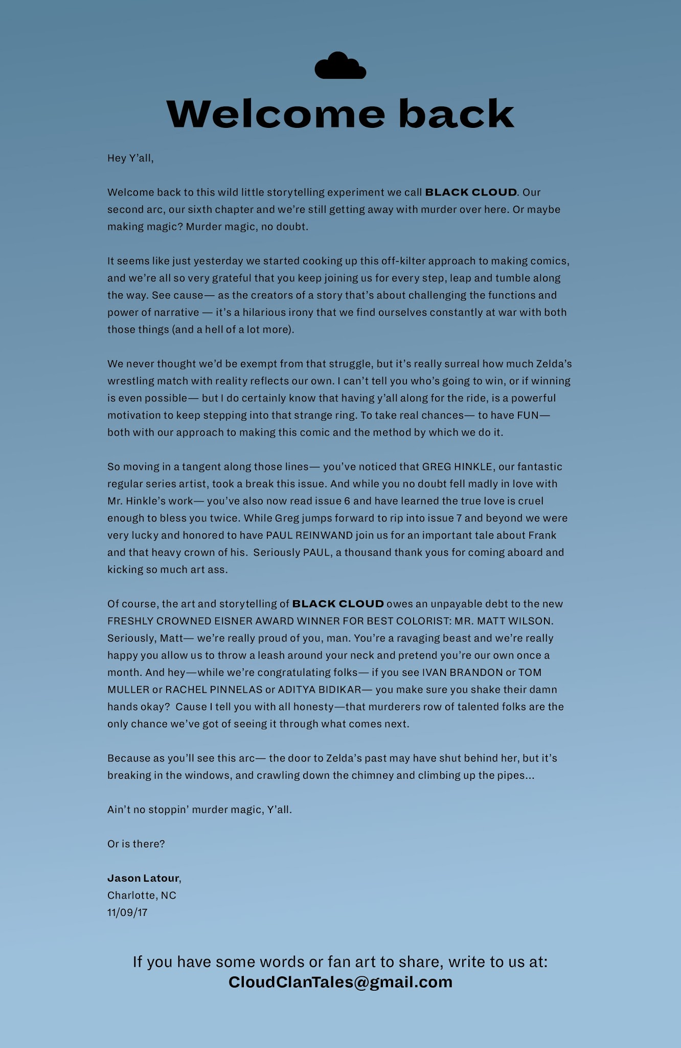 Read online Black Cloud comic -  Issue #6 - 25