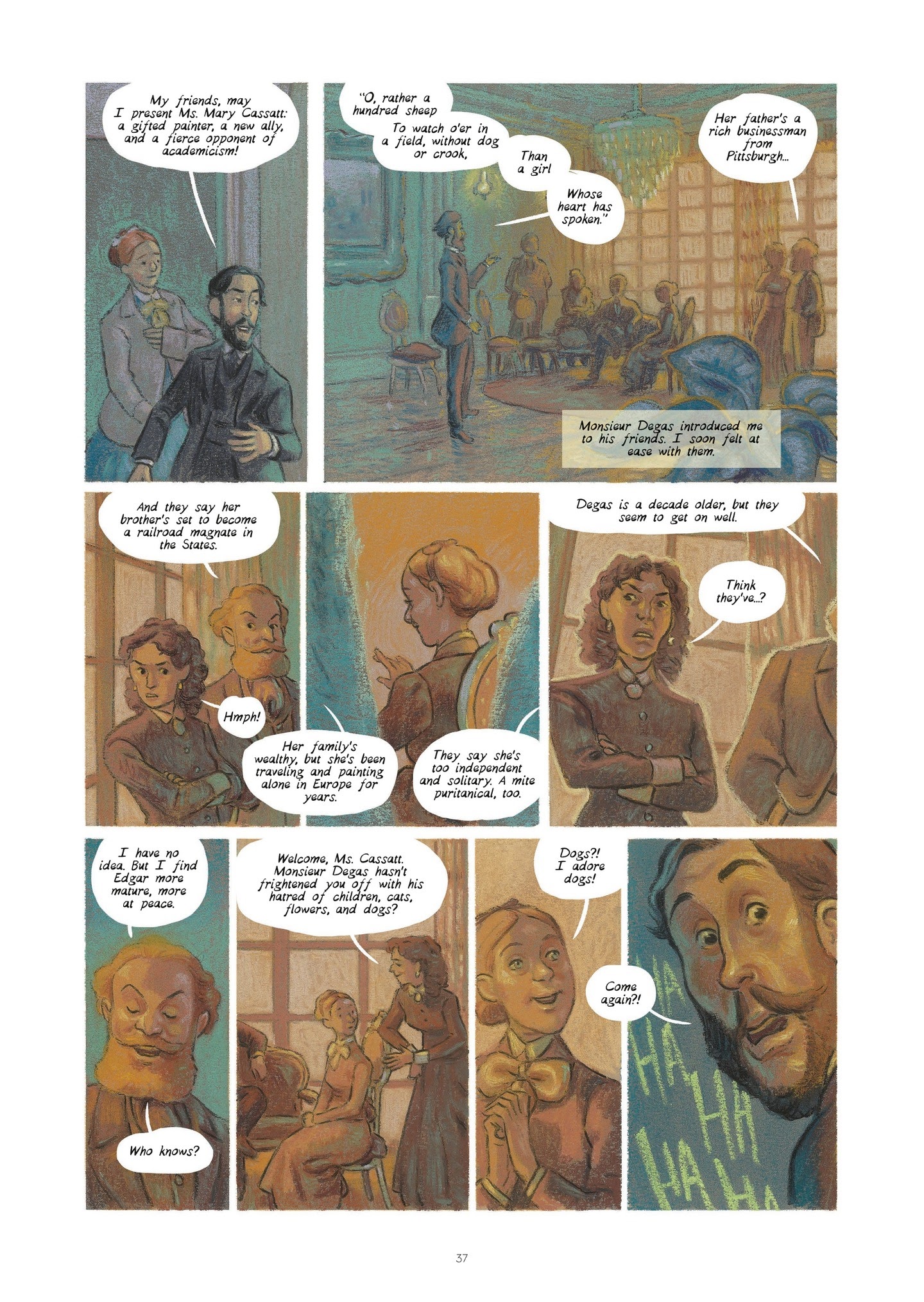 Read online Degas and Cassatt: The Dance of Solitude comic -  Issue # TPB - 36