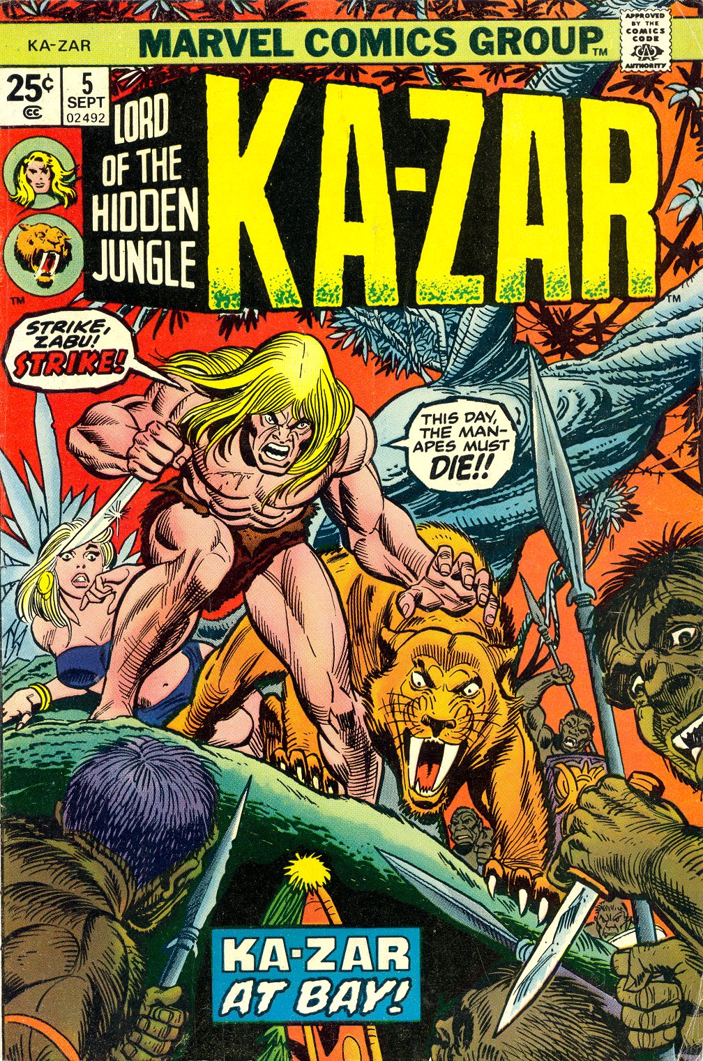 Read online Ka-Zar comic -  Issue #5 - 1