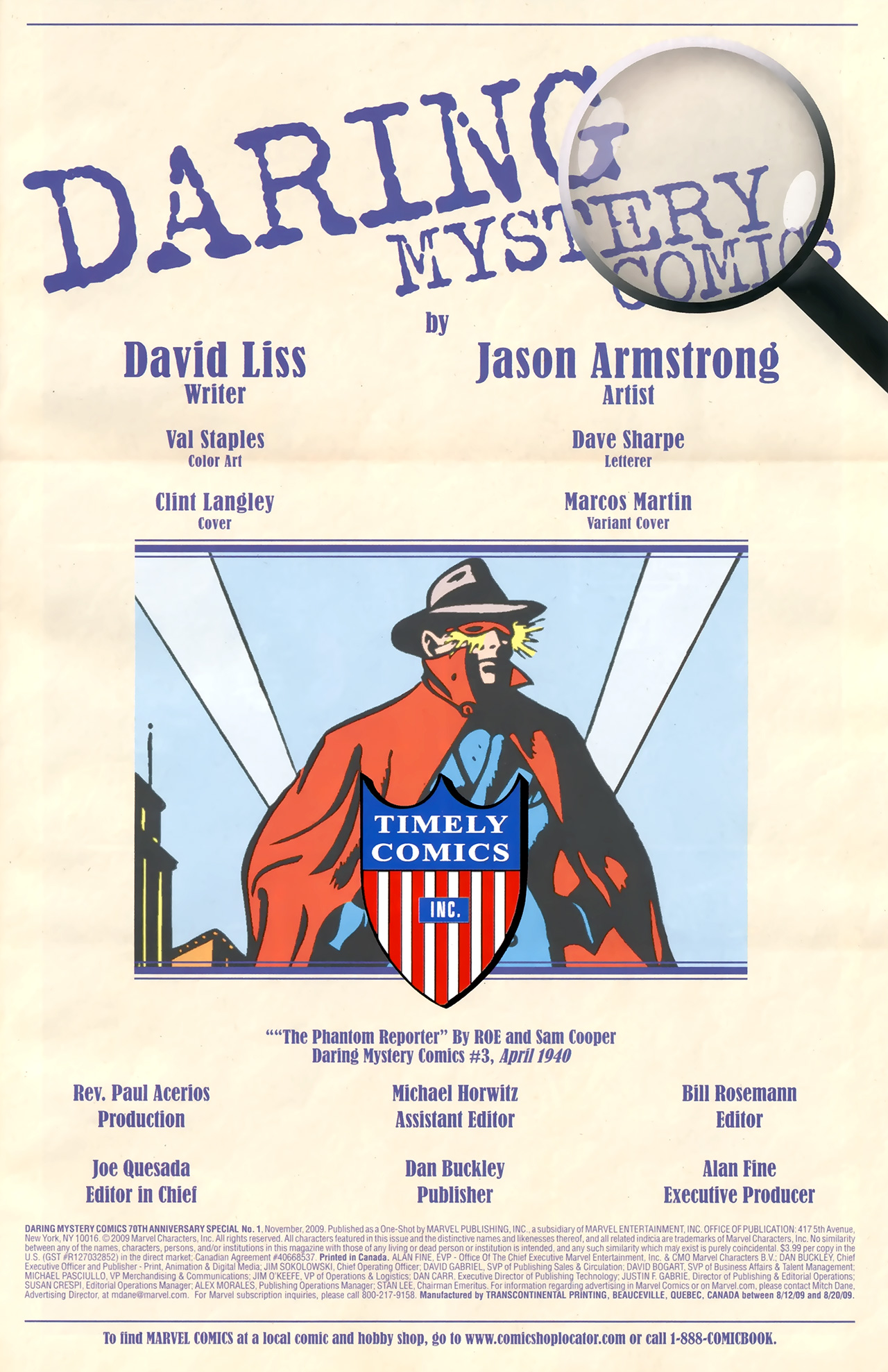 Read online Daring Mystery Comics 70th Anniversary Special comic -  Issue # Full - 3