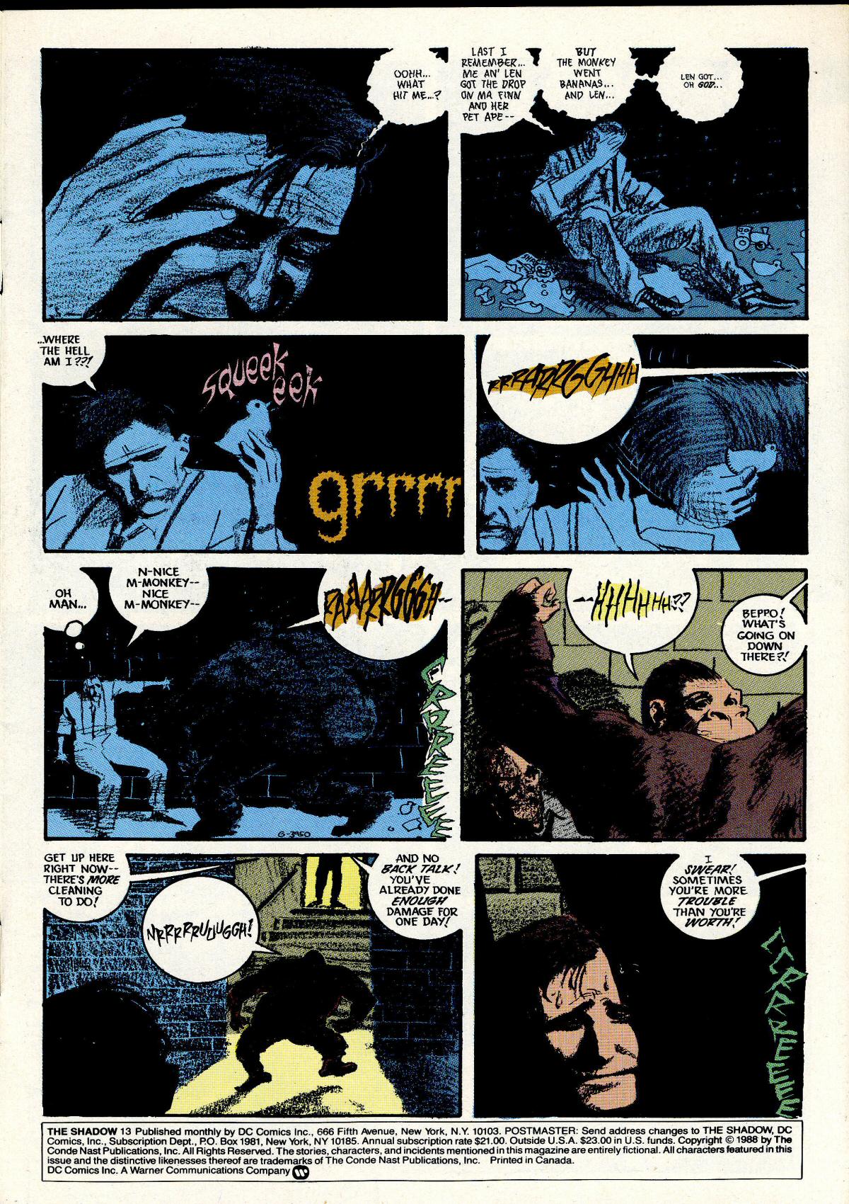 Read online The Shadow (1987) comic -  Issue #13 - 3